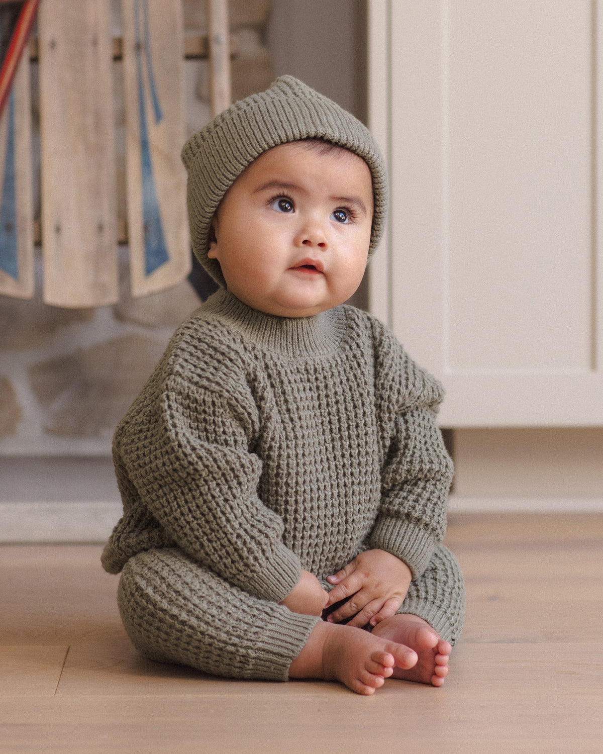Chunky Knit Sweater - Spruce