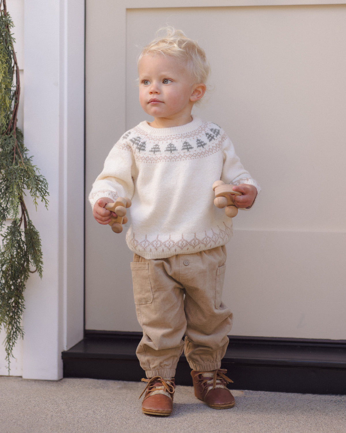 Rex Sweater Tree Fair Isle - Natural