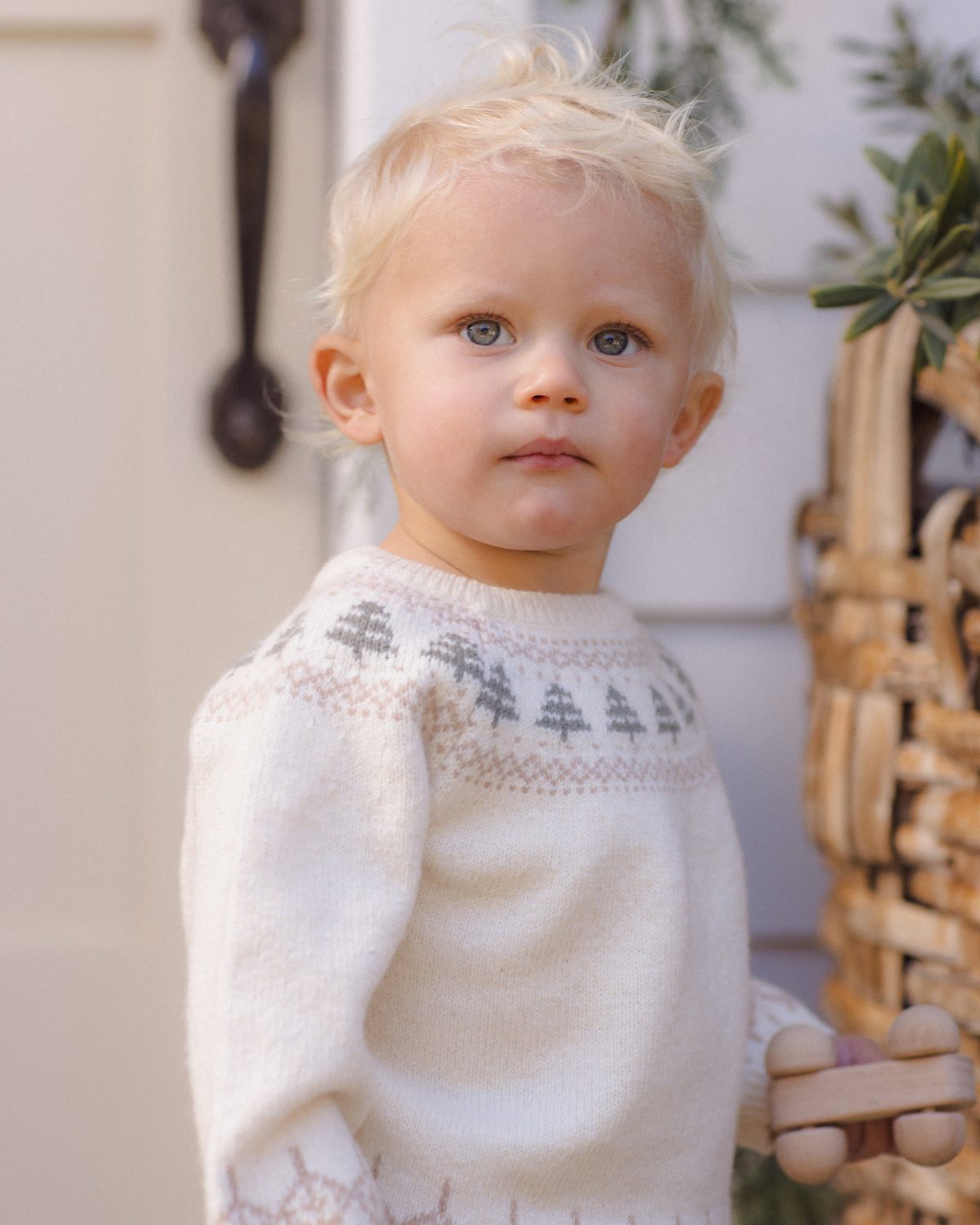 Rex Sweater Tree Fair Isle - Natural