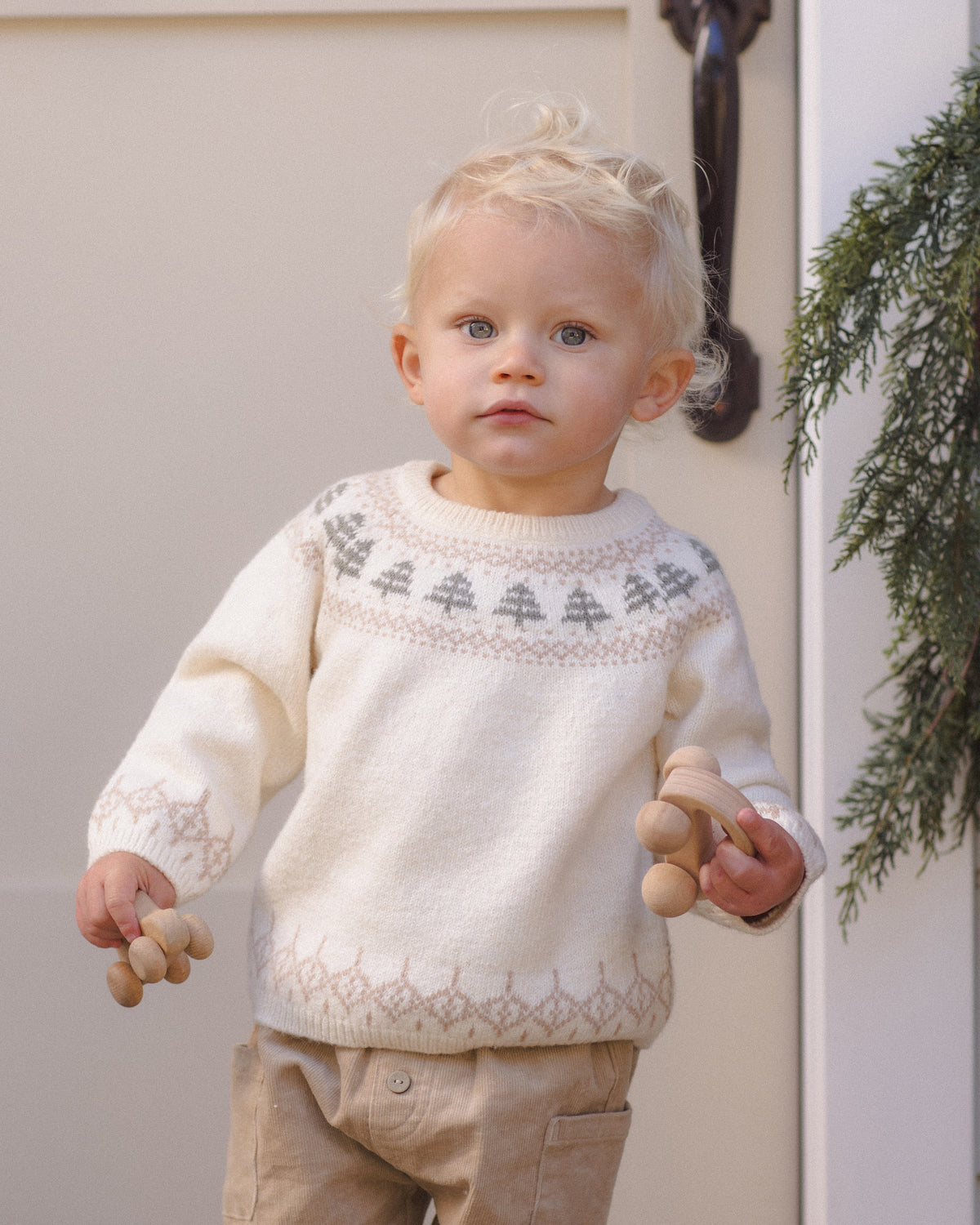 Rex Sweater Tree Fair Isle - Natural