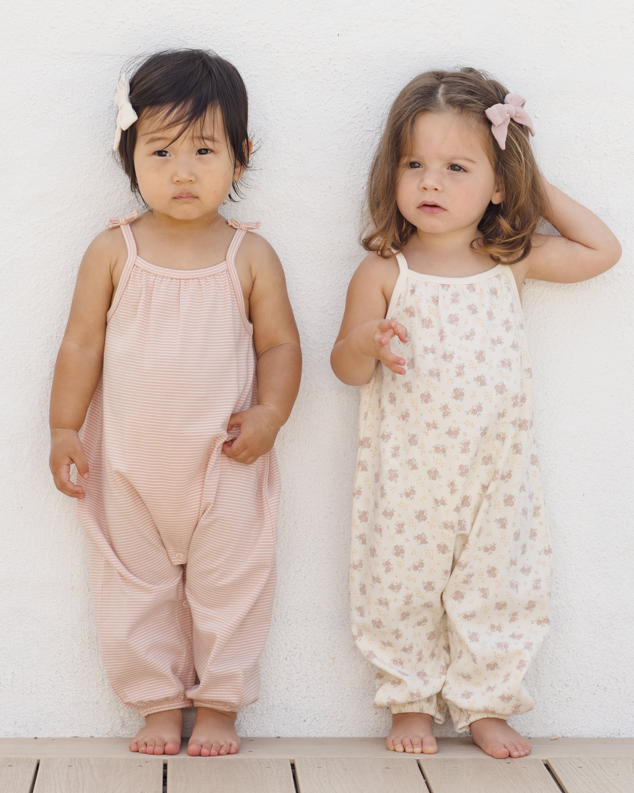Smocked Jumpsuit || Flower Field