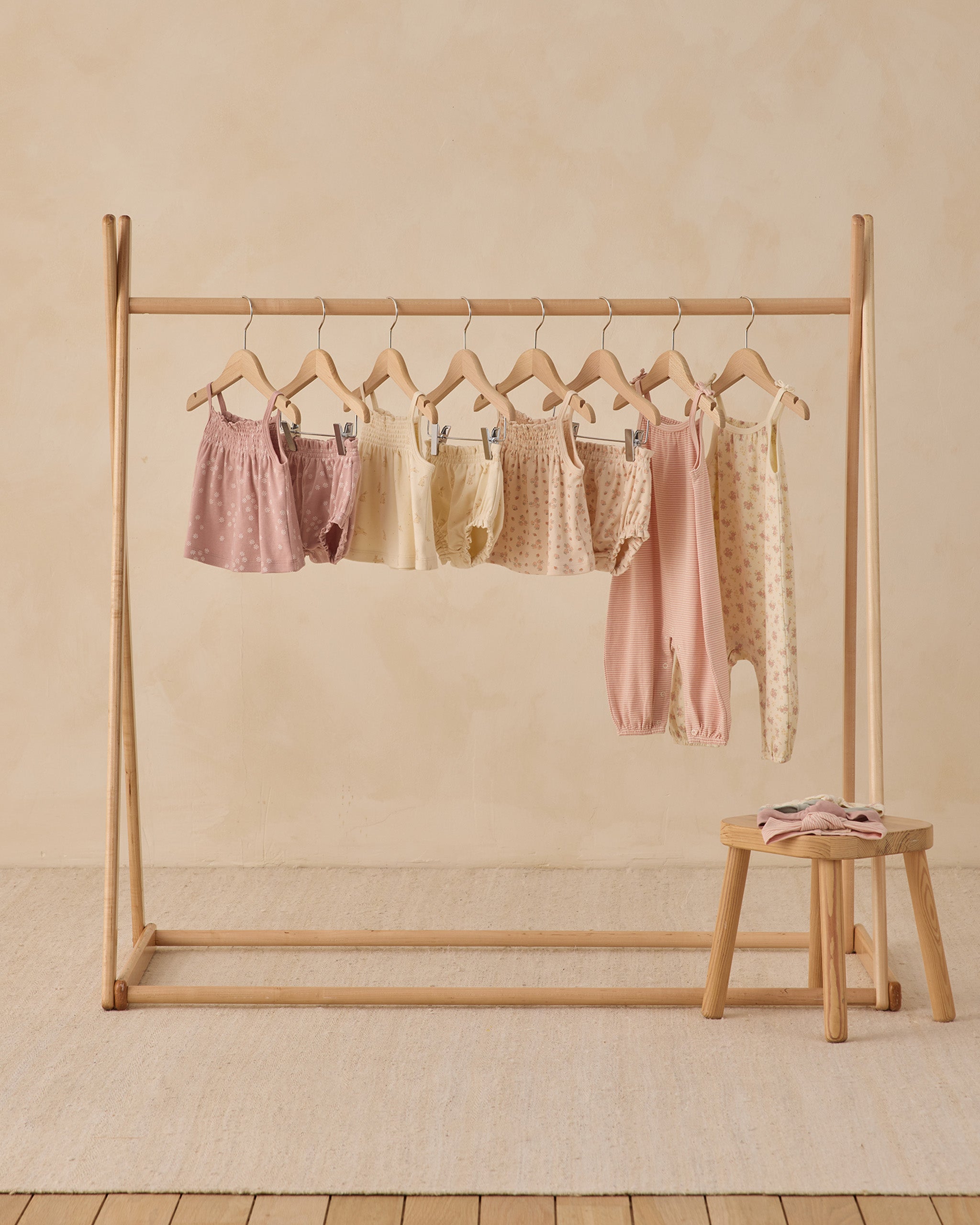 Smocked Tank + Bloomer Set || Mauve Daisy