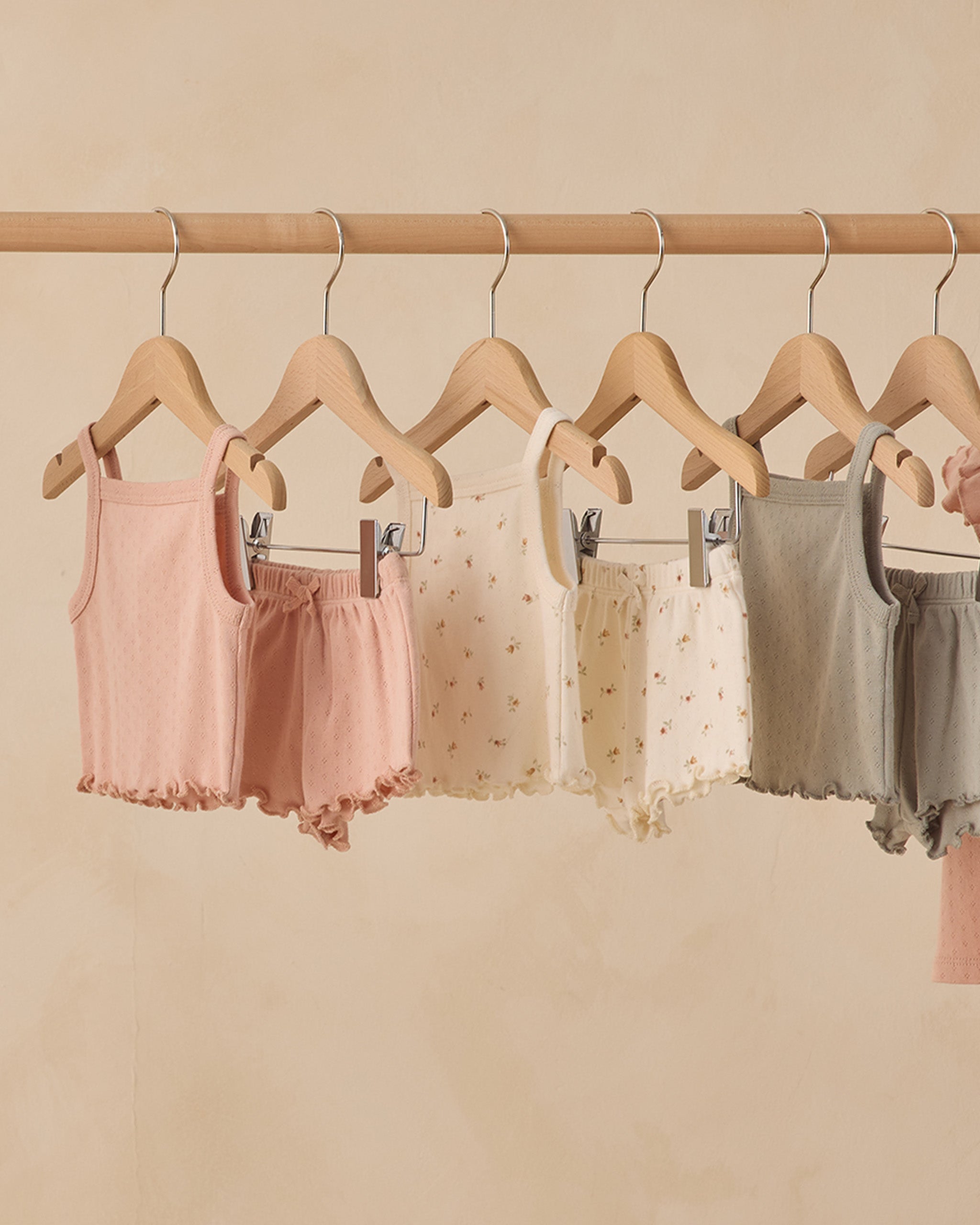 Pointelle Tank + Shortie Set || Melon