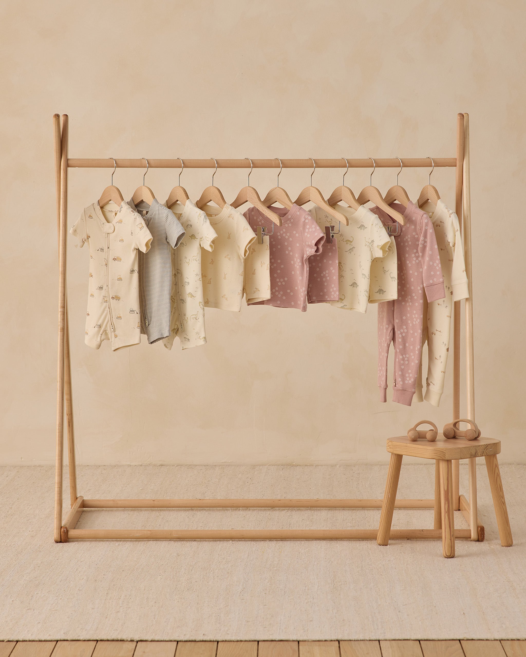 Zip Longsleeve Sleeper || Mauve Daisy