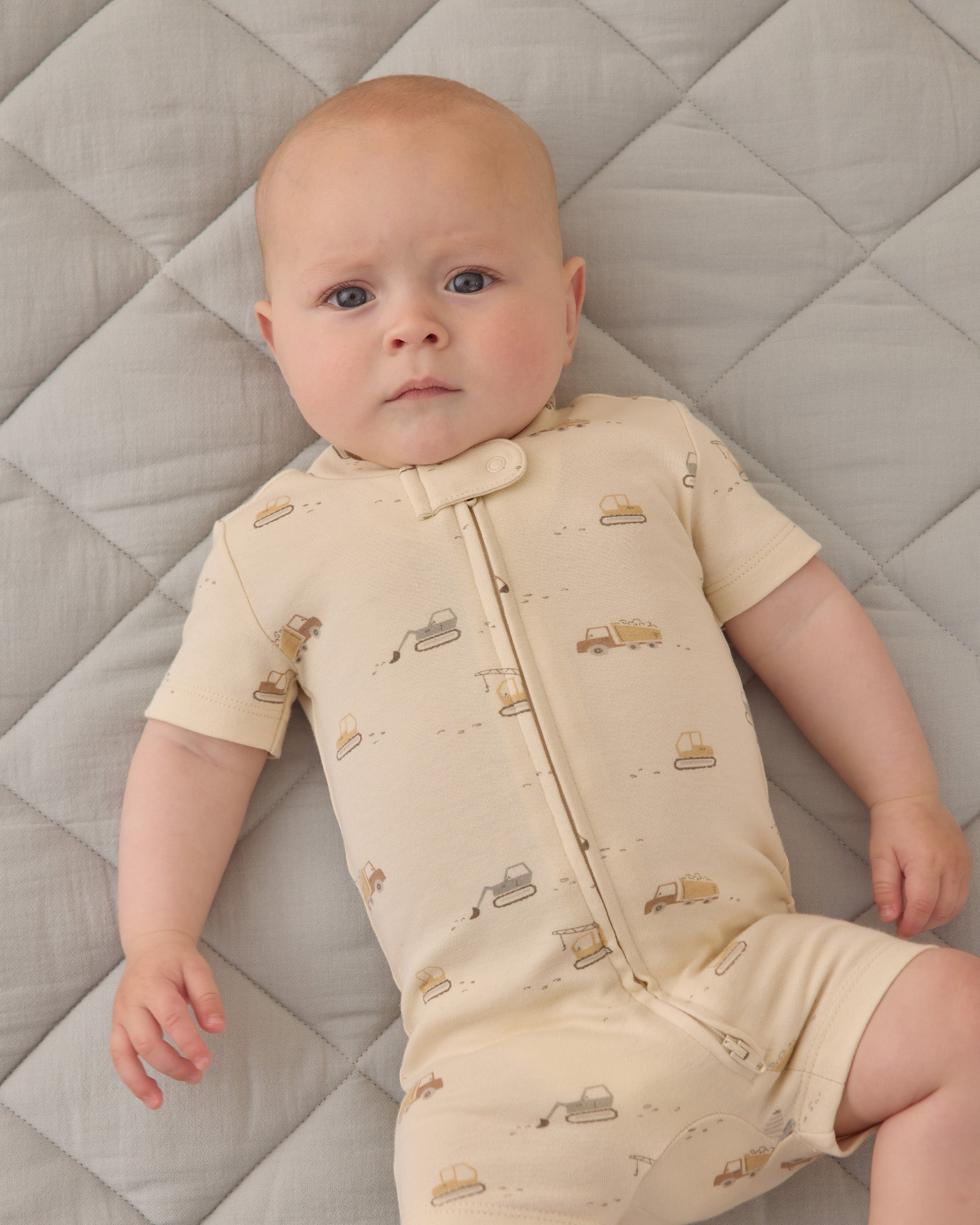 Zip Short Sleeve Sleeper || Construction Trucks