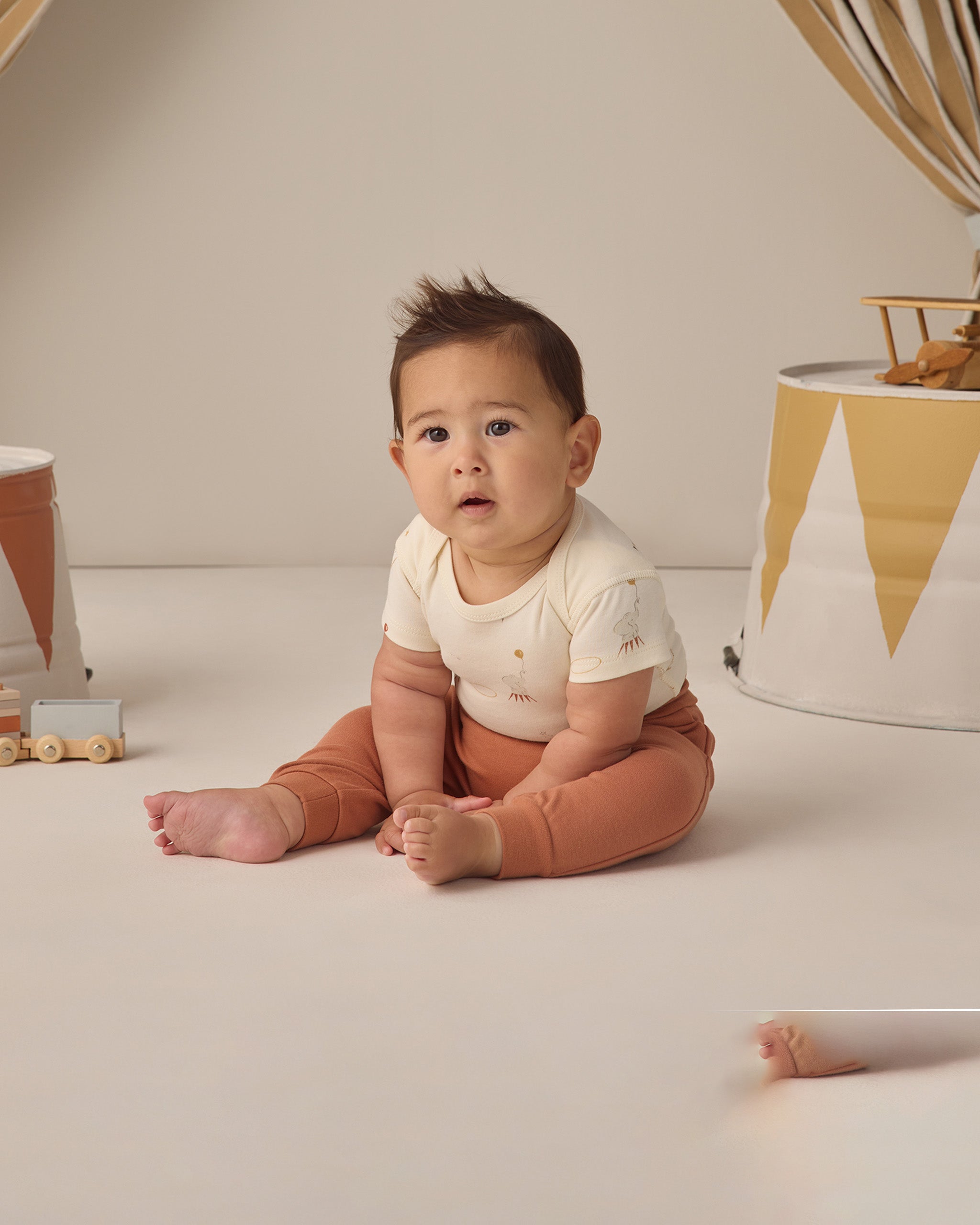 Short Sleeve Bodysuit Pack || Carnival Honey Stripe