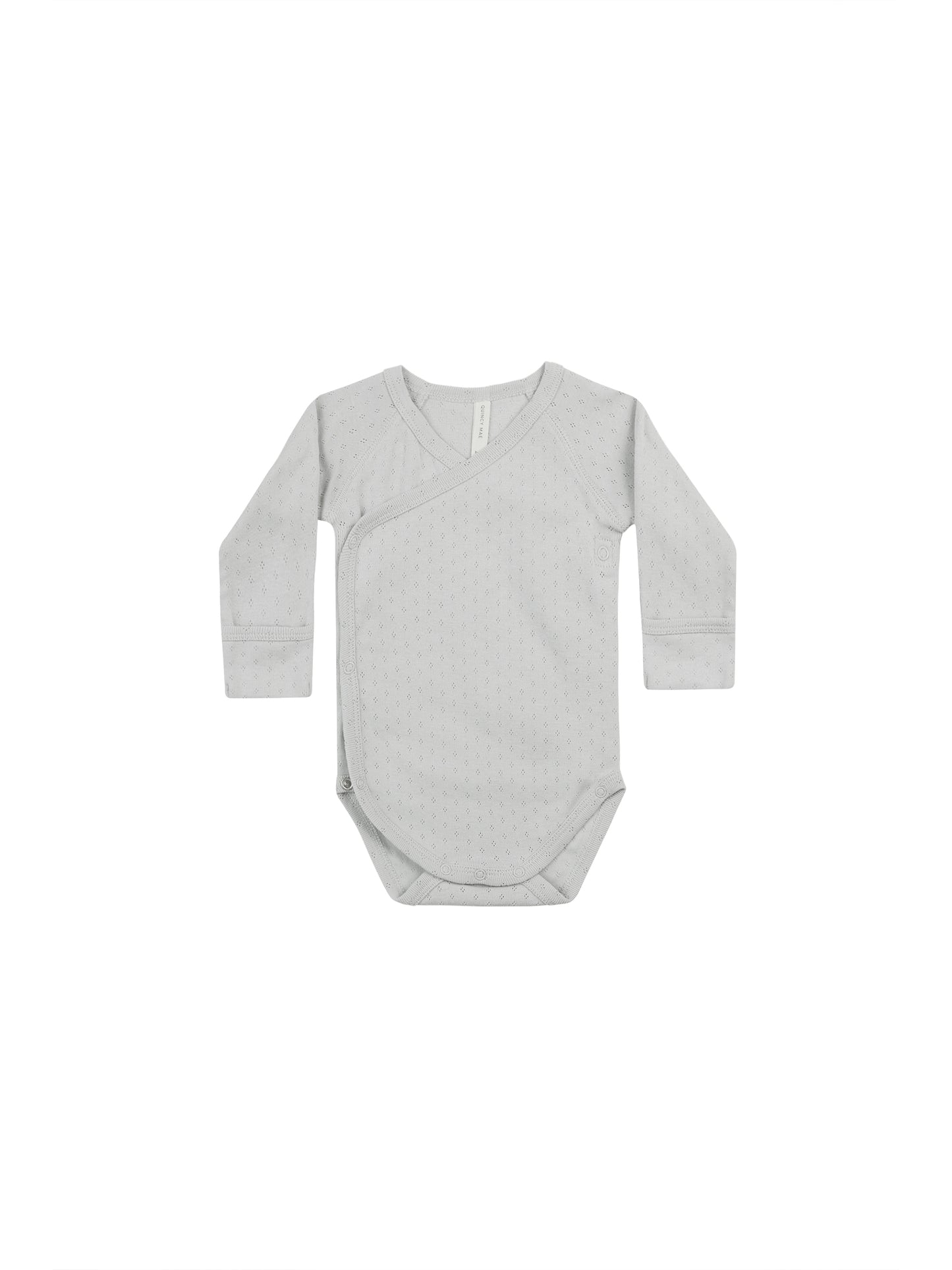 POINTELLE SIDE SNAP BODYSUIT || CLOUD