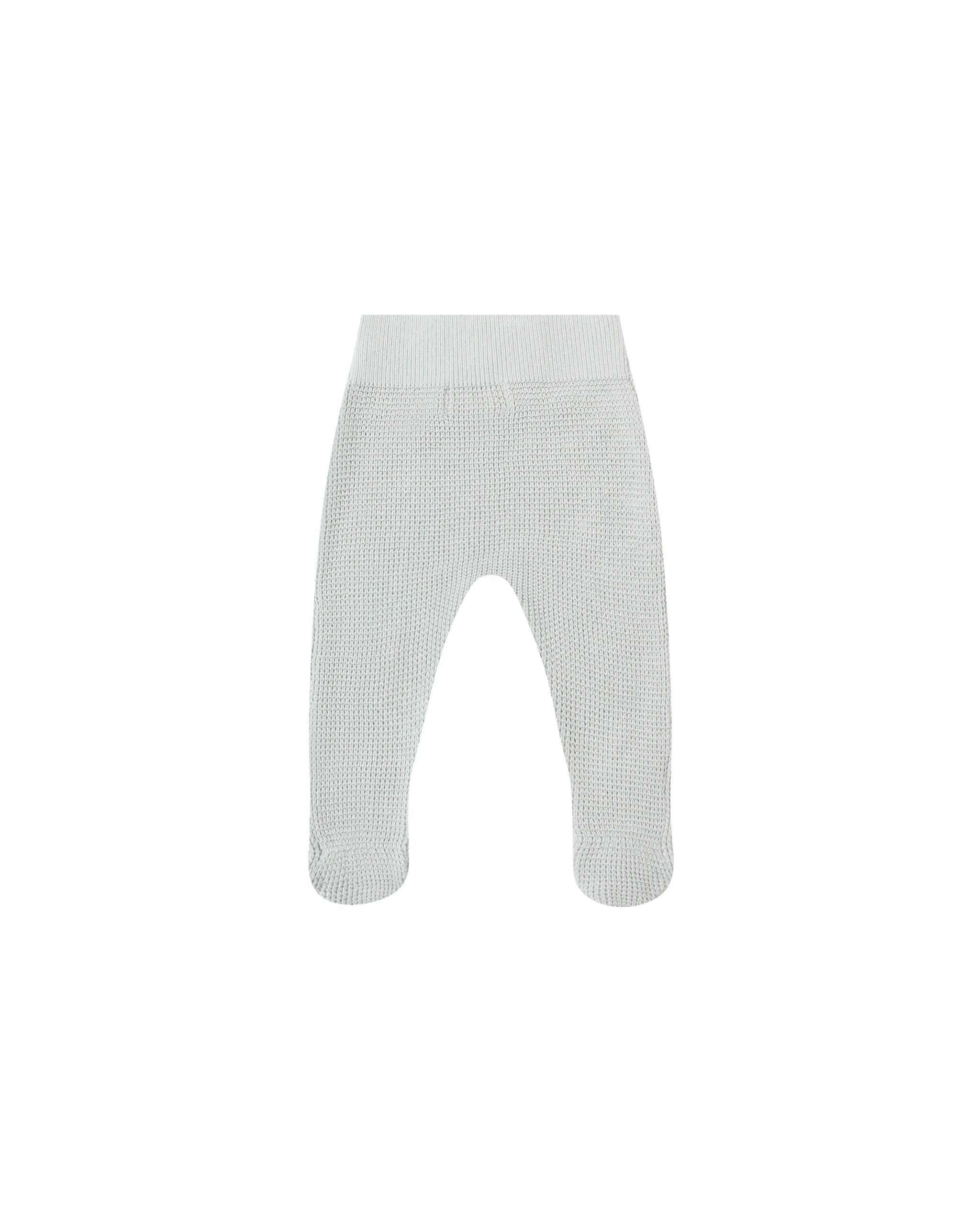 Footed Knit Pant || Ice Blue