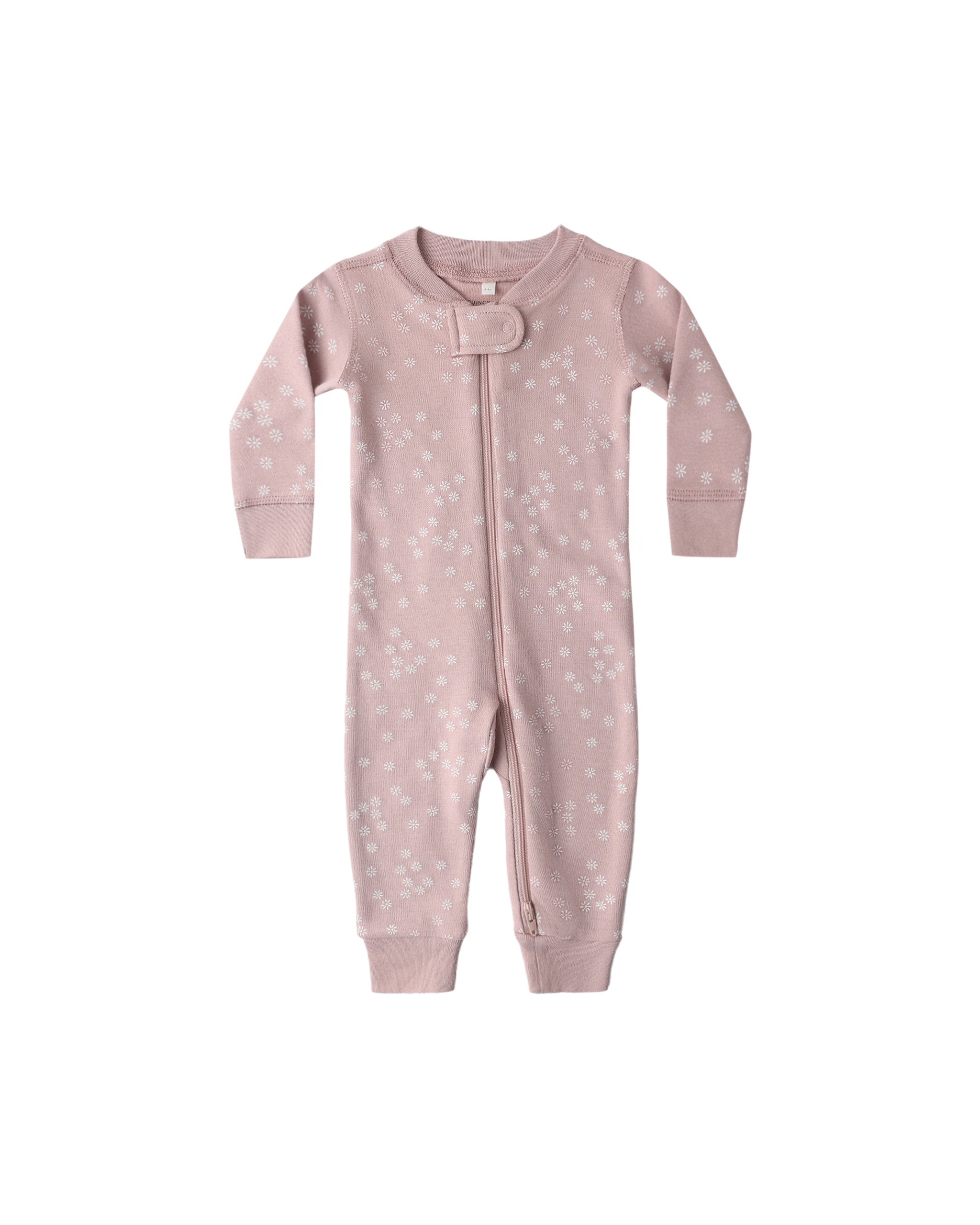 Zip Longsleeve Sleeper || Mauve Daisy