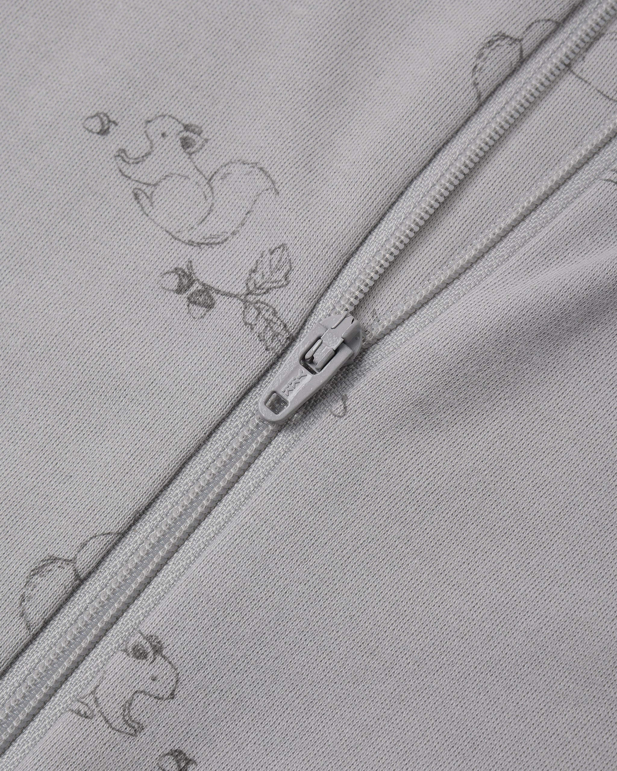 Zip Long Sleeve Sleeper Squirrel - Cloud