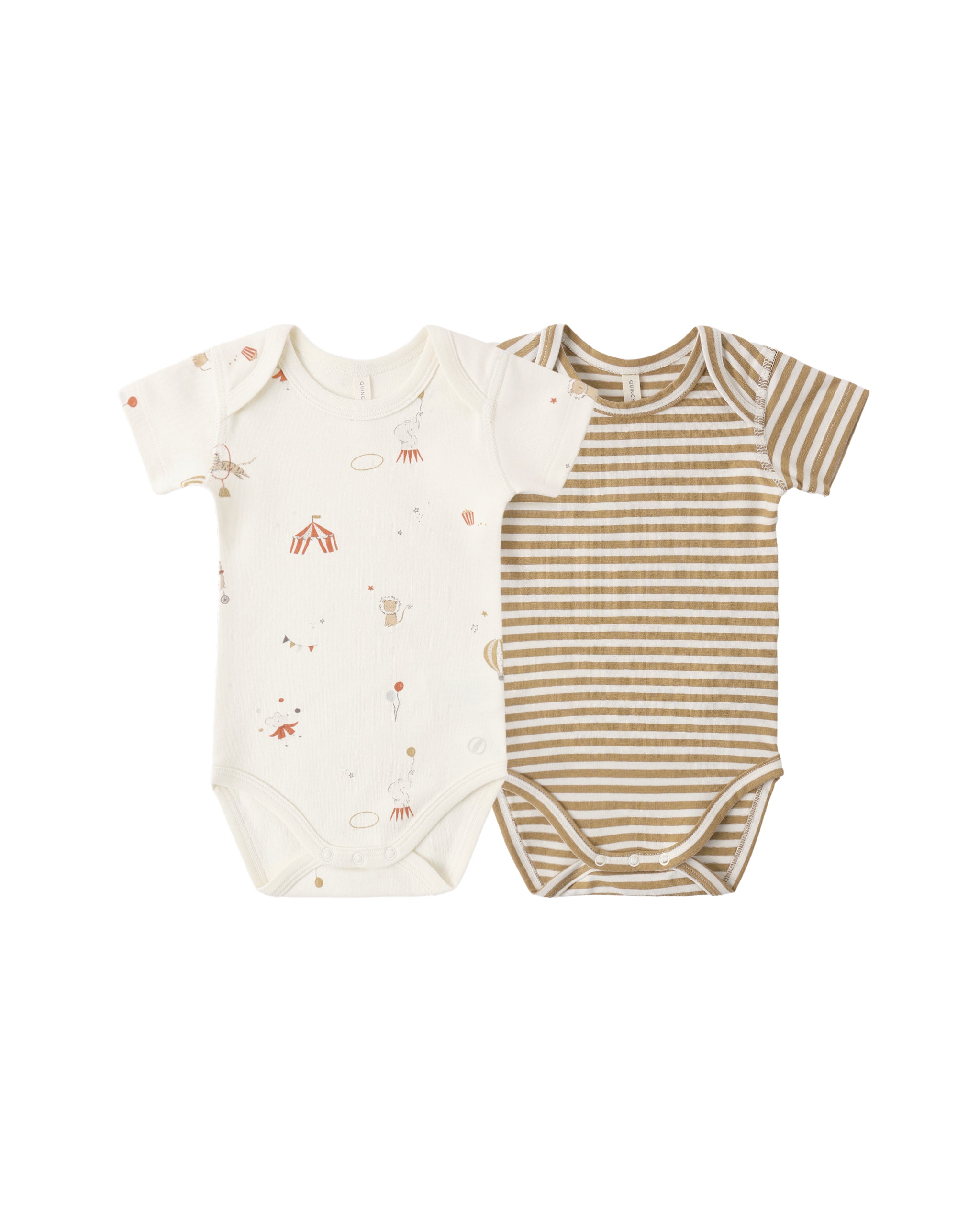 Short Sleeve Bodysuit Pack || Carnival Honey Stripe