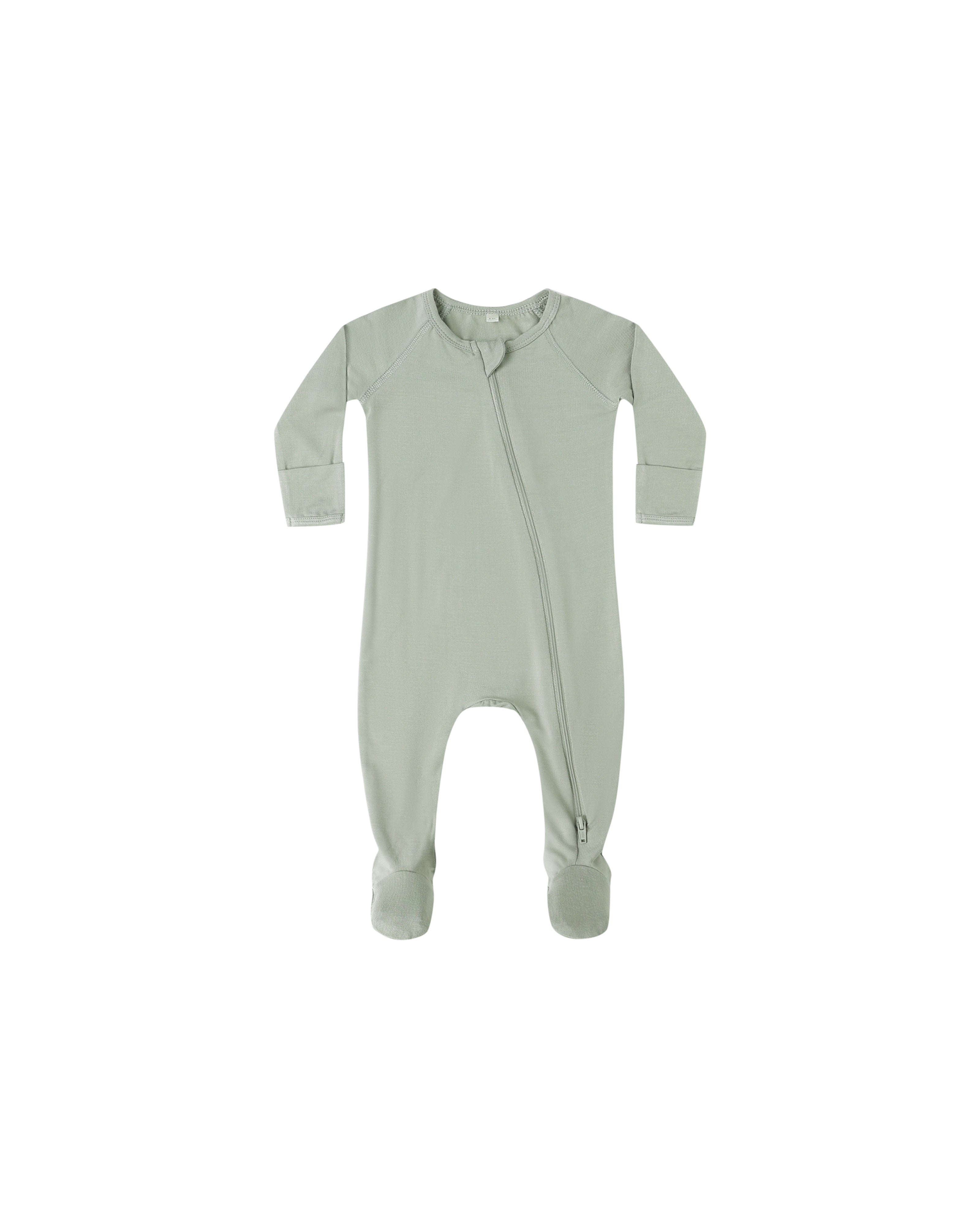 Bamboo Zip Footie || Fern