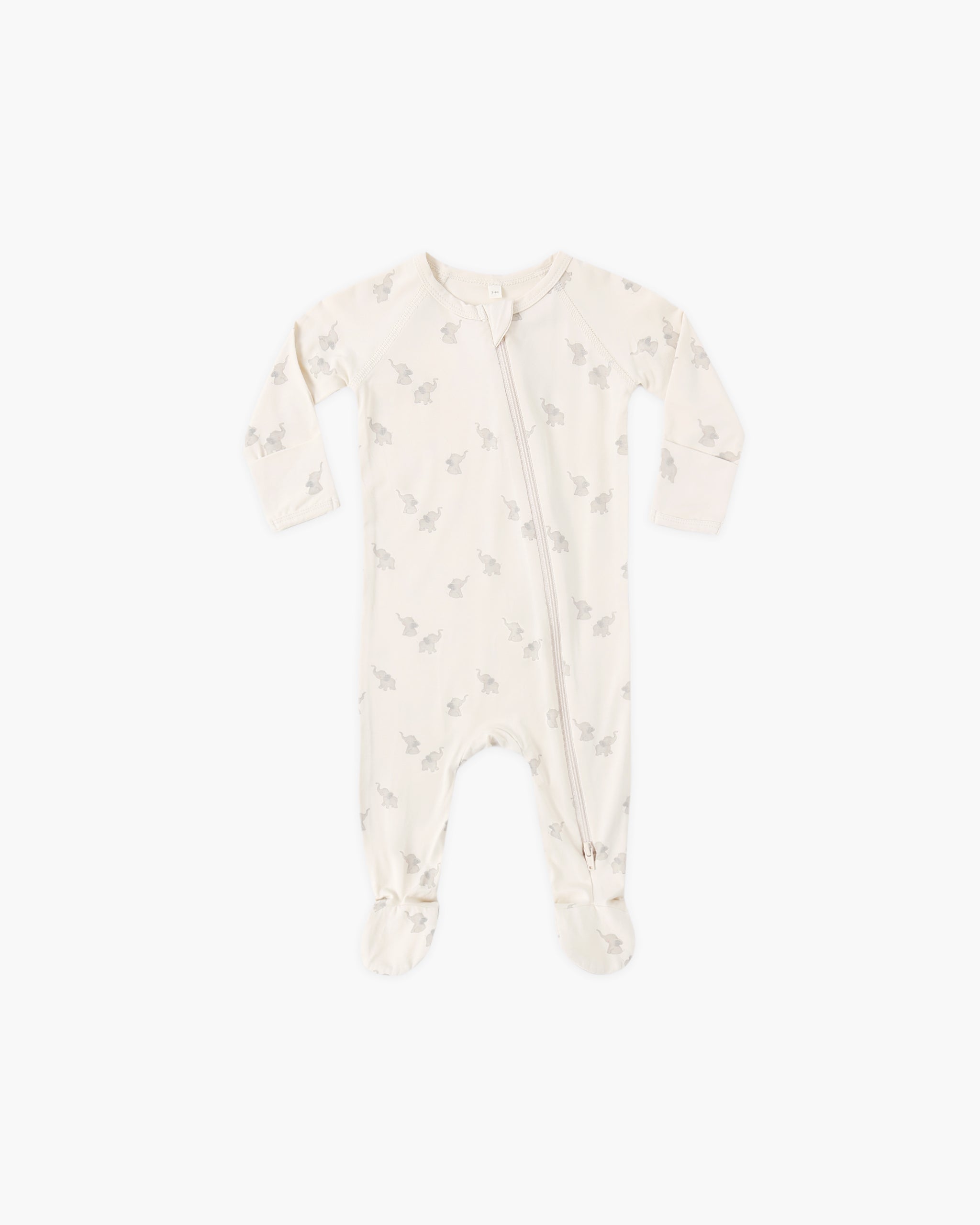 Bamboo Zip Footie || Elephants