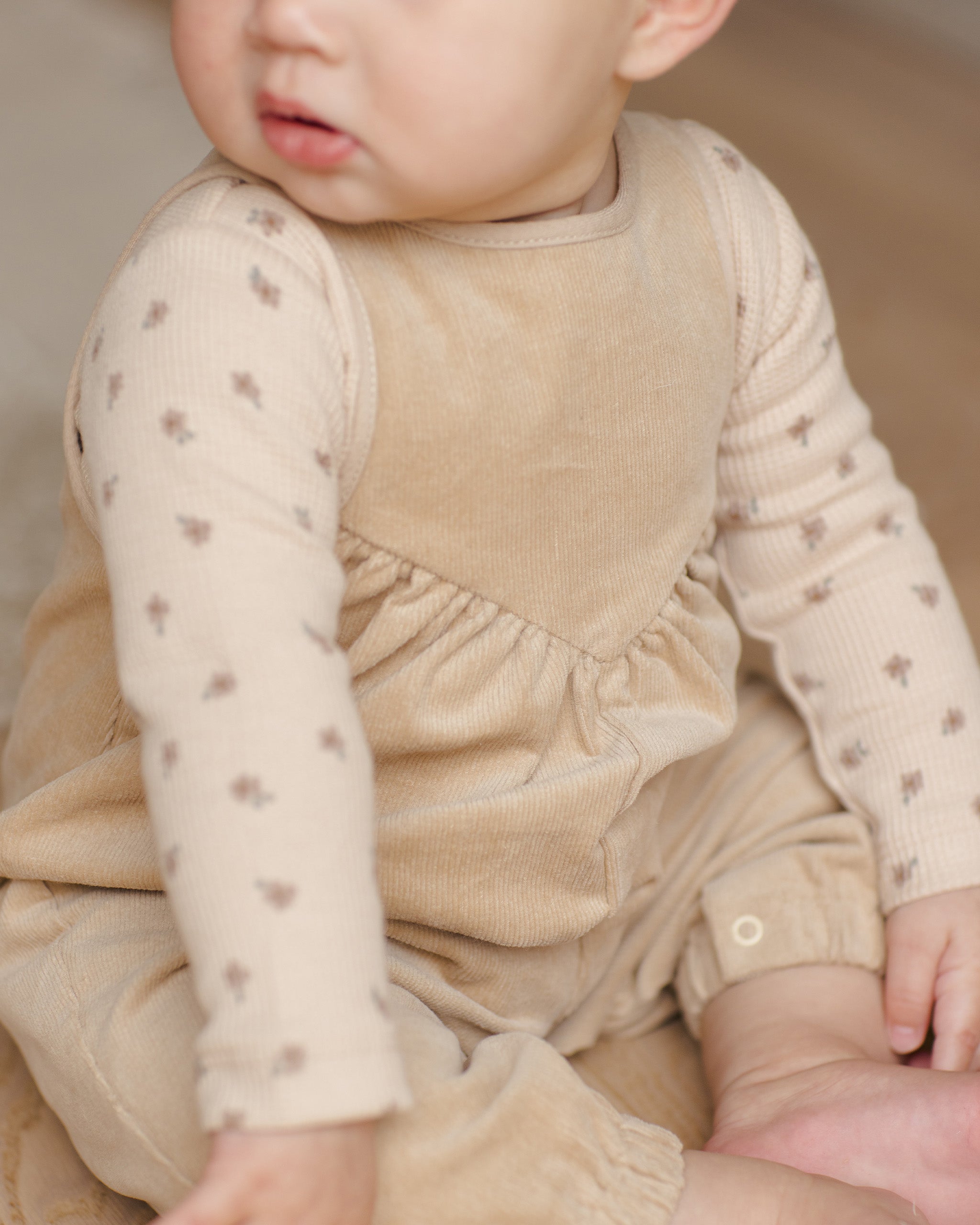 Ribbed Bodysuit, 2 Pack || Wild Flowers, Mauve Stripe