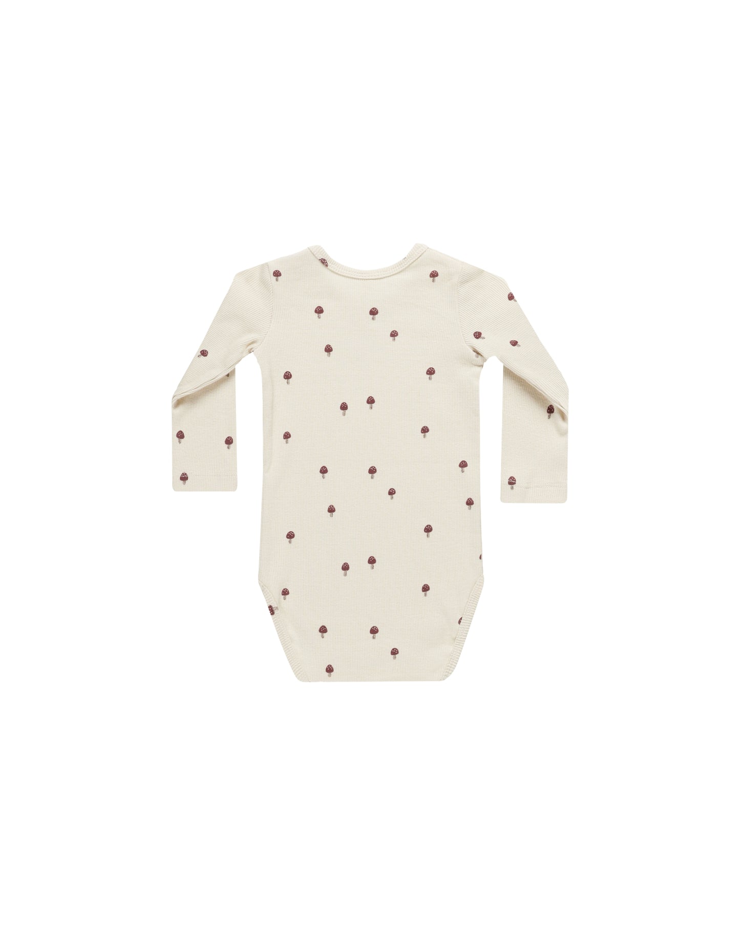 Ribbed Long Sleeve Bodysuit || Mushrooms