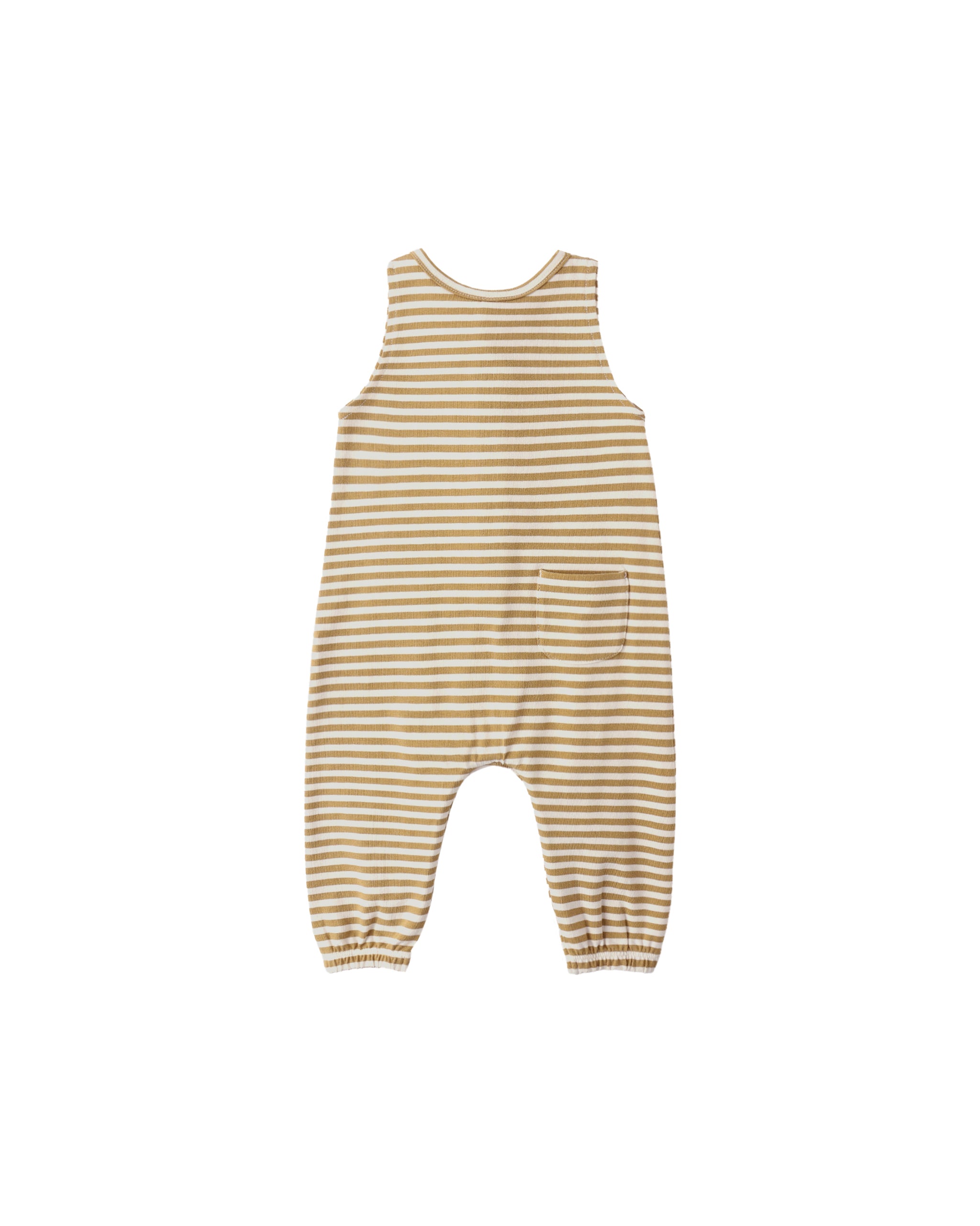 Sleeveless Jumpsuit || Honey Stripe