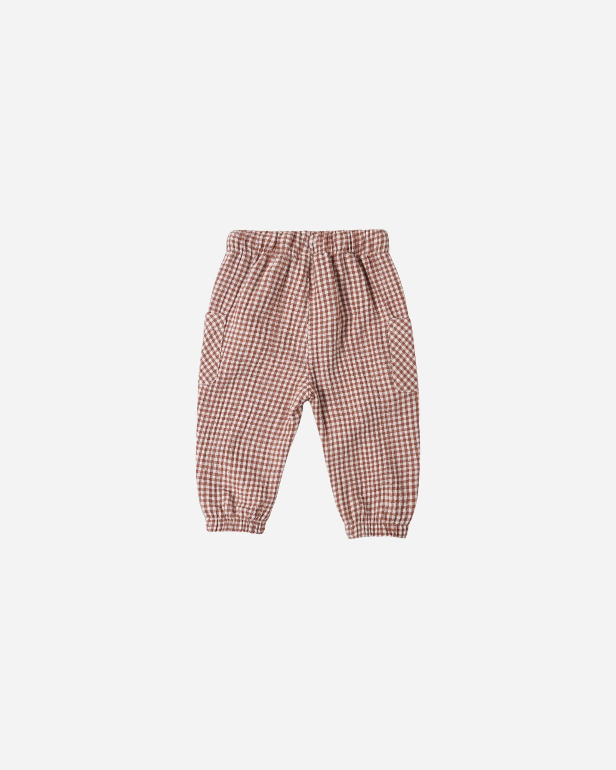 Luca Pant Red Gingham - Red
