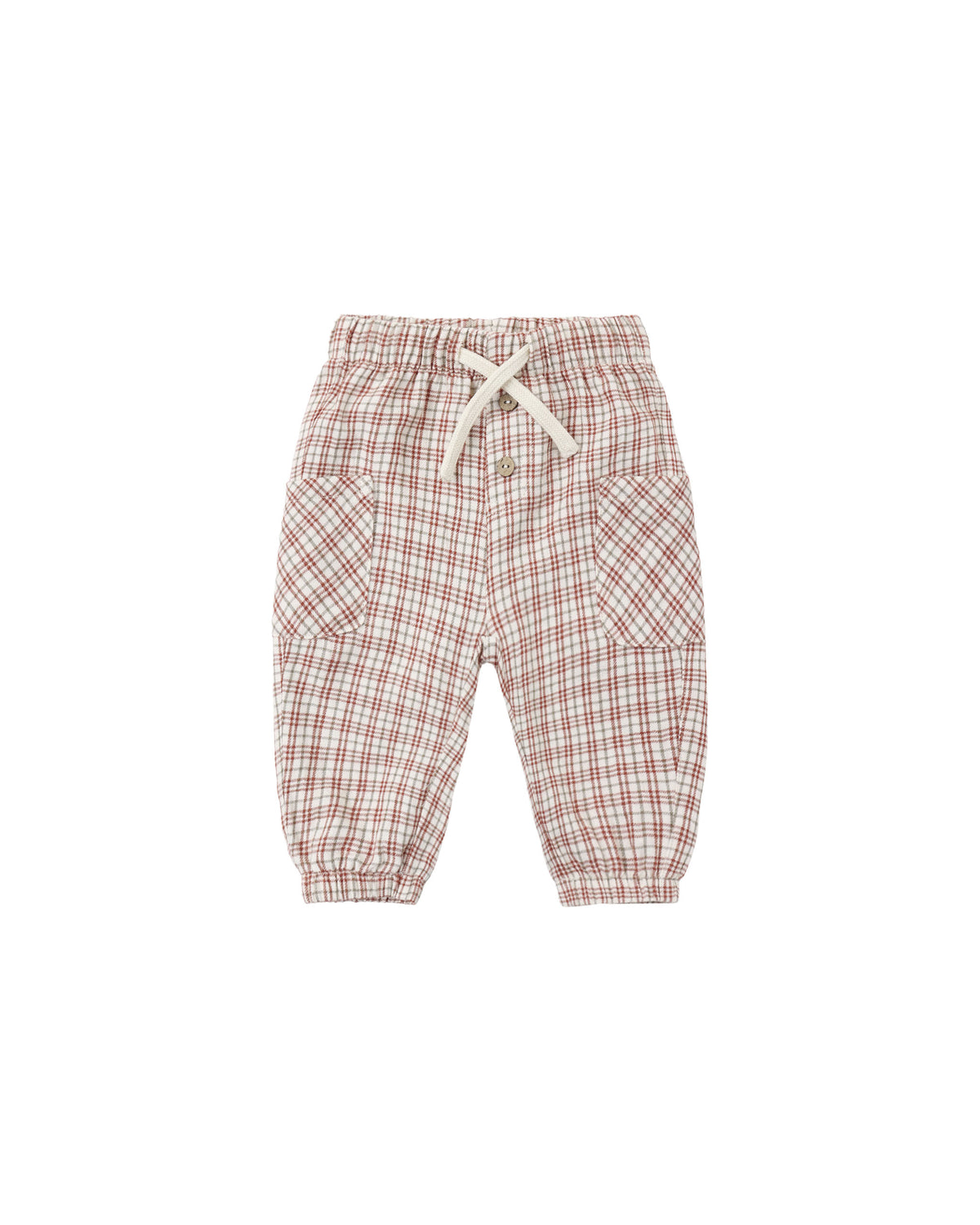 Luca Pant Christmas Plaid - Redwood