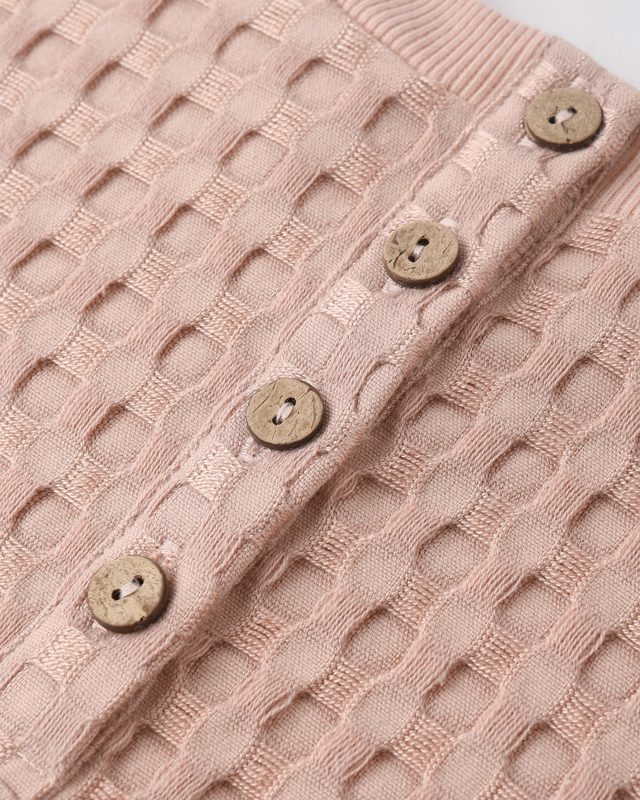 Relaxed Bubble Romper || Blush