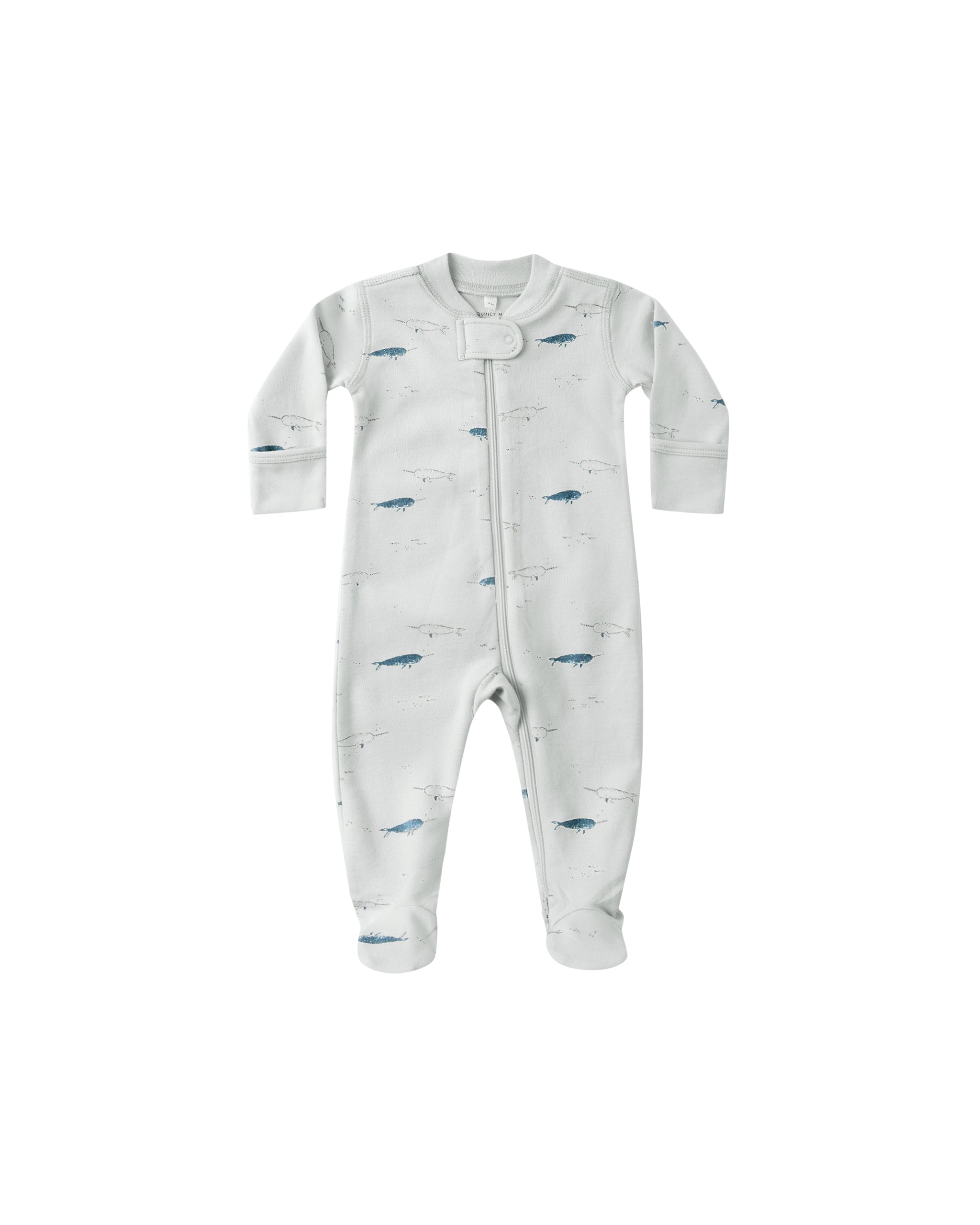 Zip Long Sleeve Sleeper Footie || Narwhals