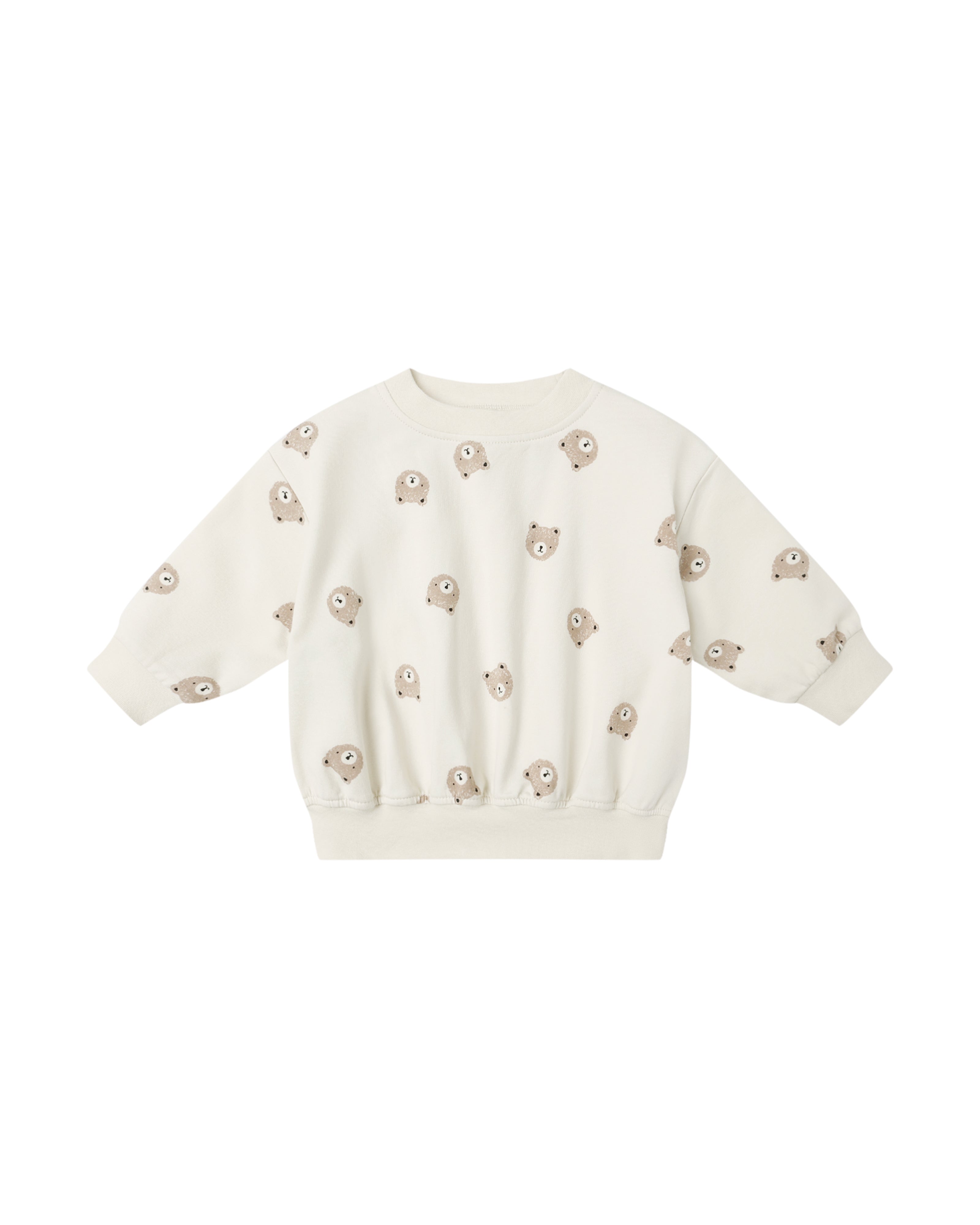 Relaxed Sweatshirt and Sweatpant|| Brown Bear