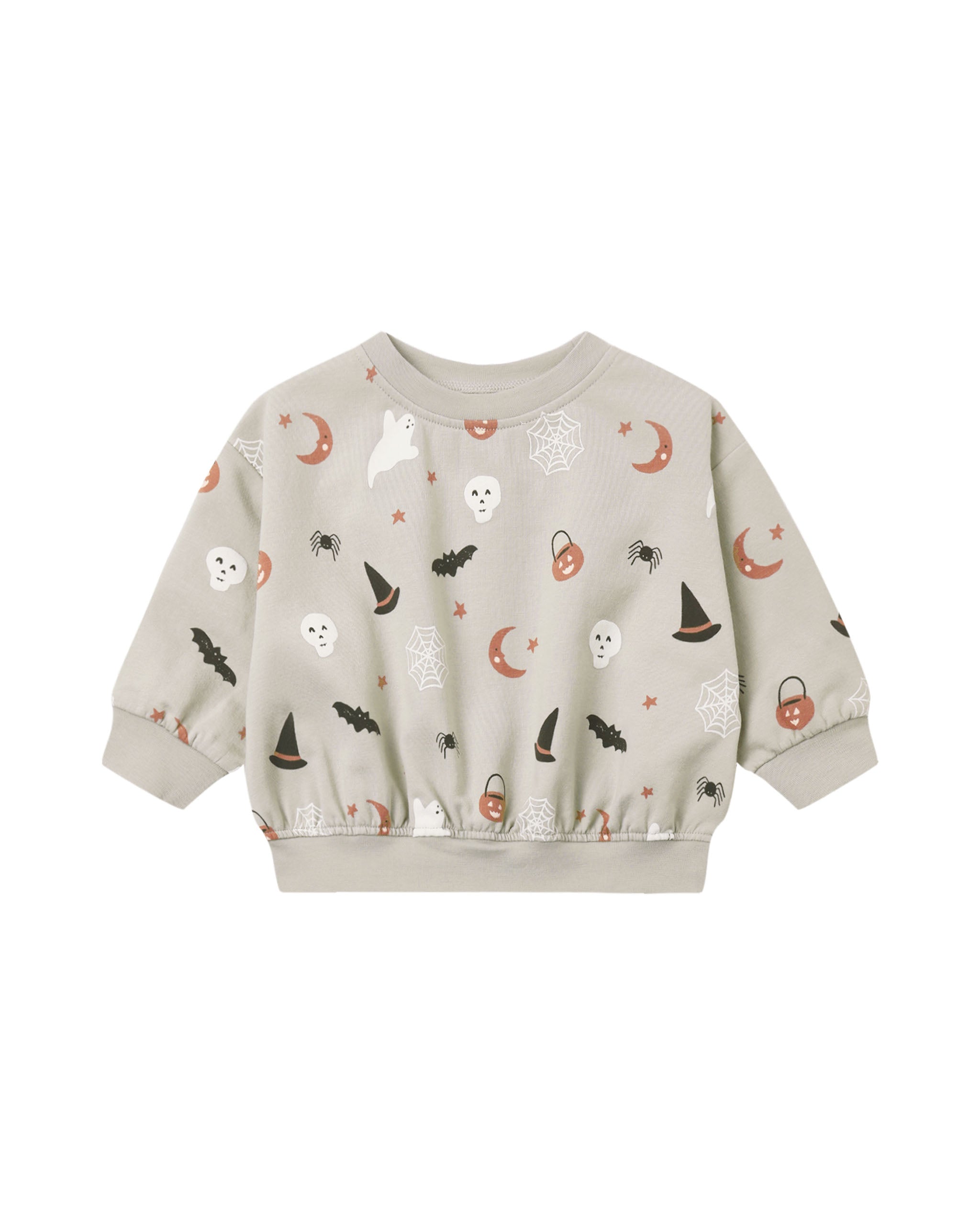 Relaxed Fleece Sweatshirt & Sweatpants Halloween Things - Pewter