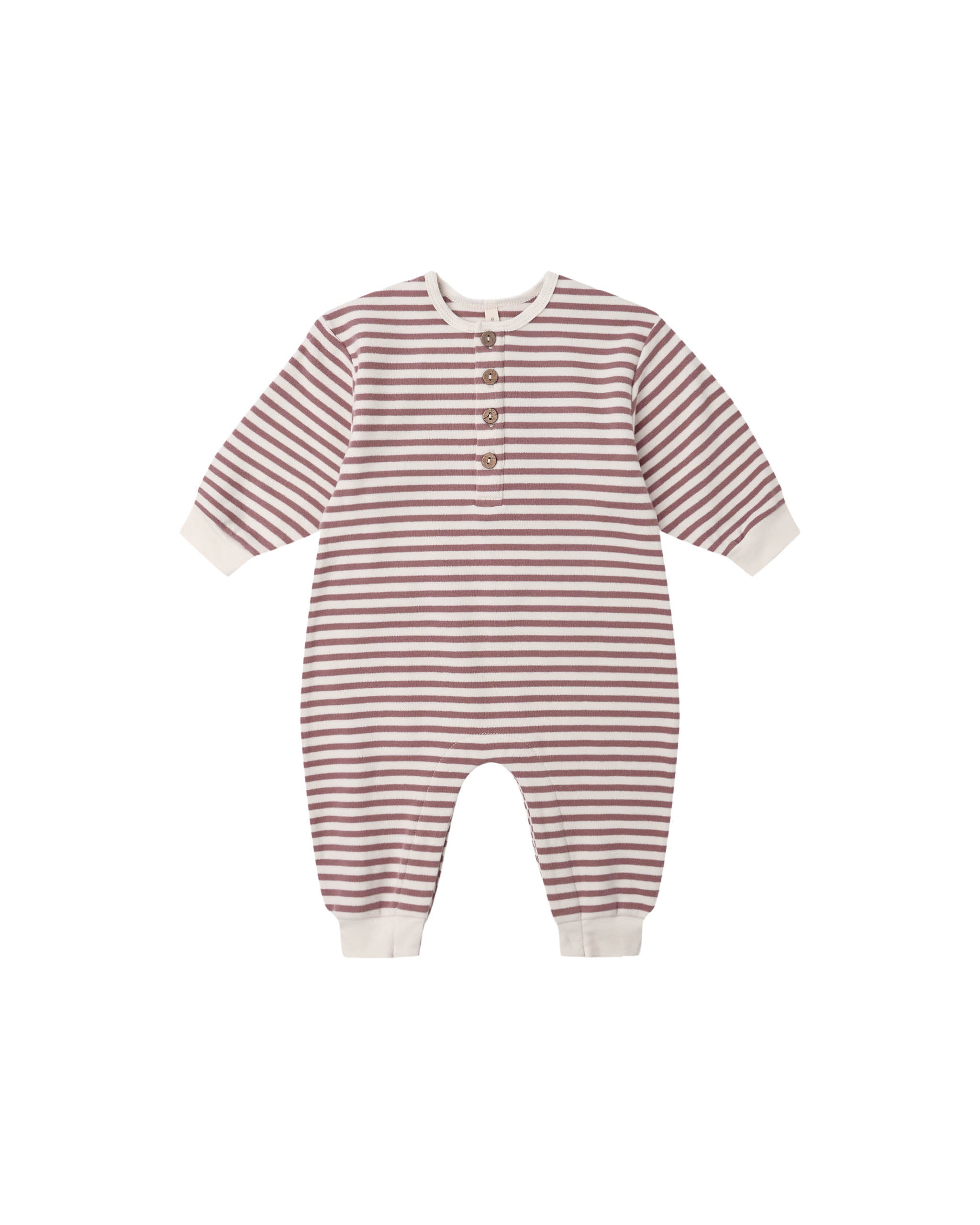 Relaxed Jumpsuit - Mulberry Stripe