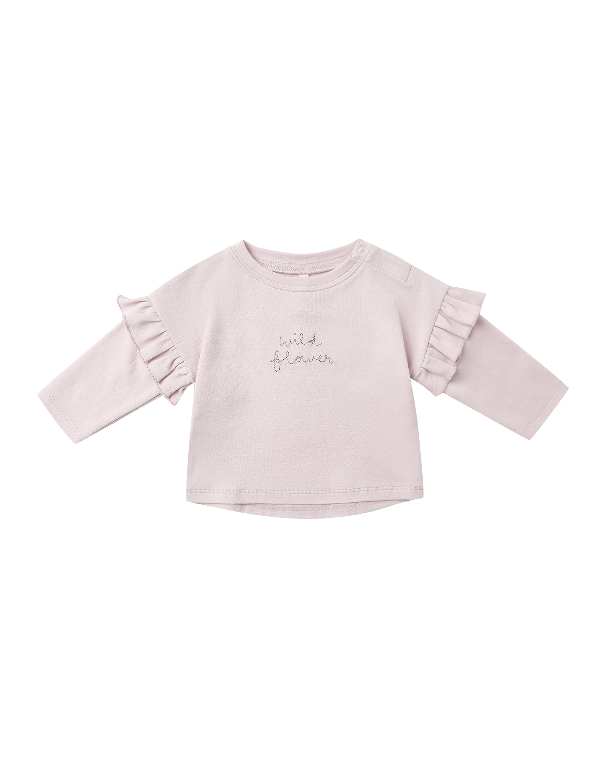Ruffle Long Sleeve Tee || Wild Flower