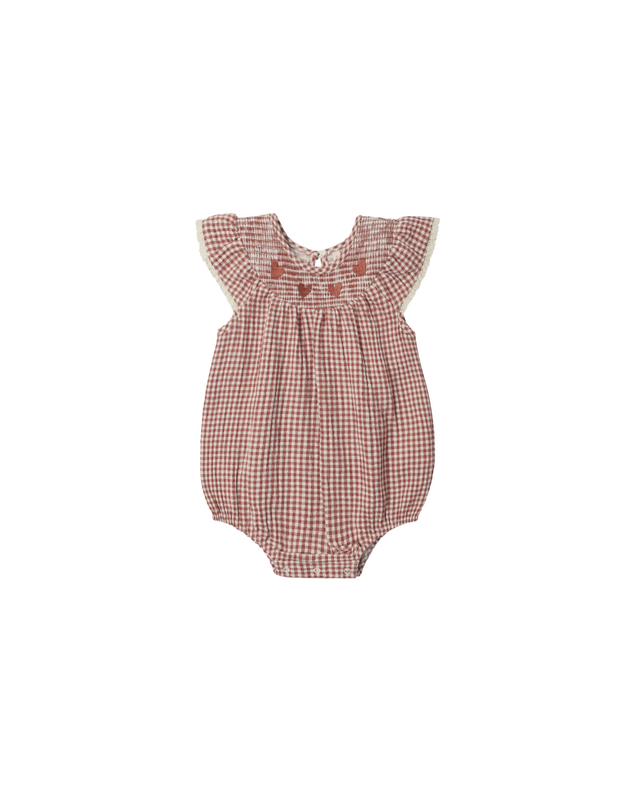 Lenore Romper || Red Gingham