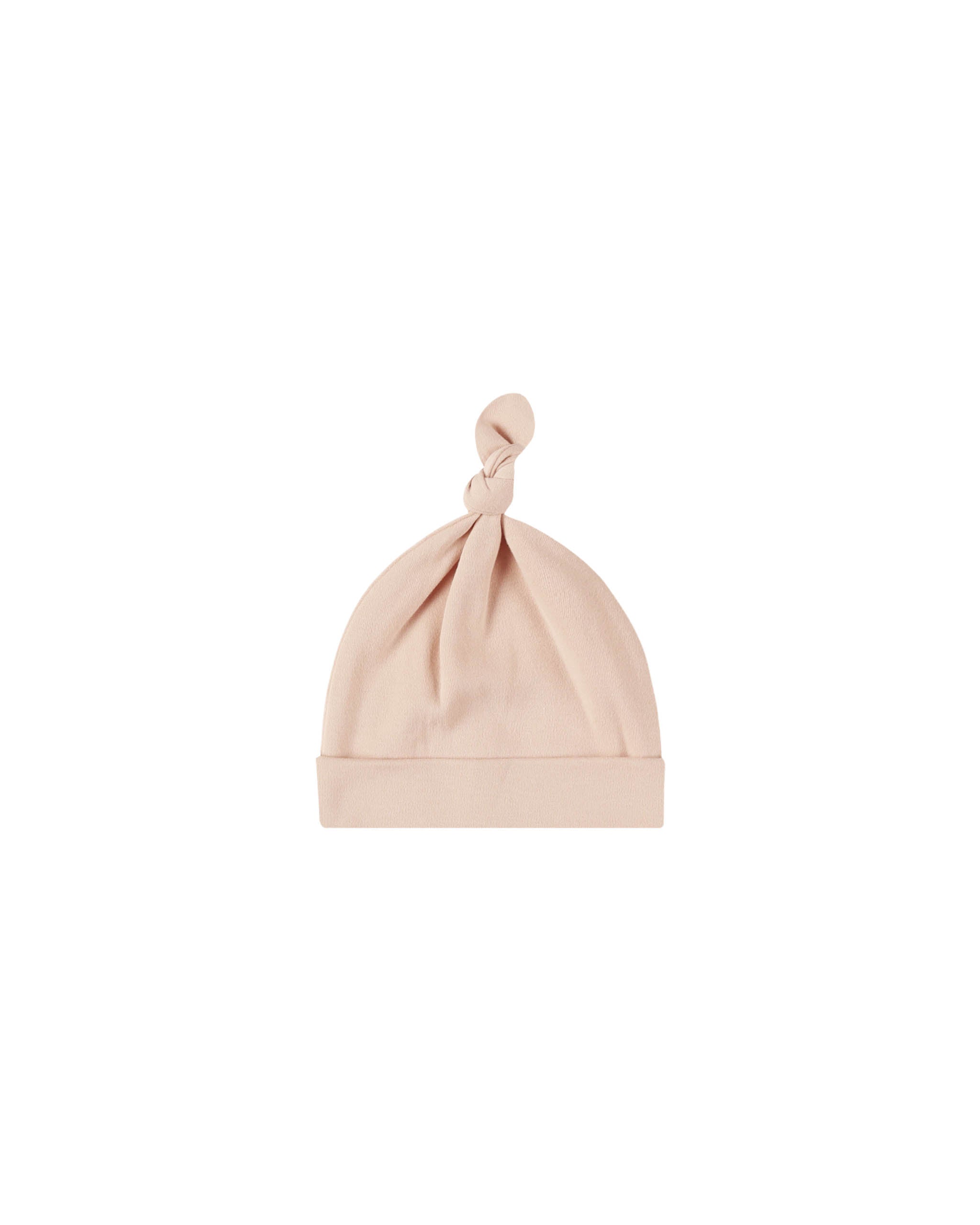 Knotted Baby Hat - Dusty Rose