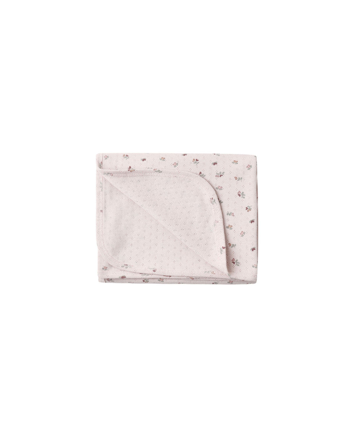 Pointelle Baby Blanket - Heart Ditsy Lilac
