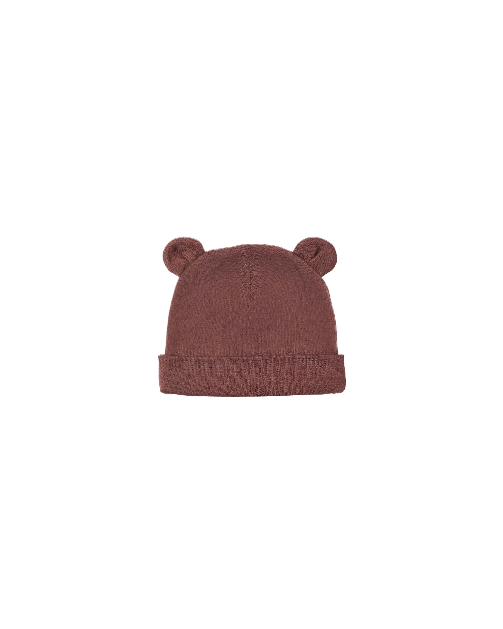 Baby Bear Beanie - Black Cherry