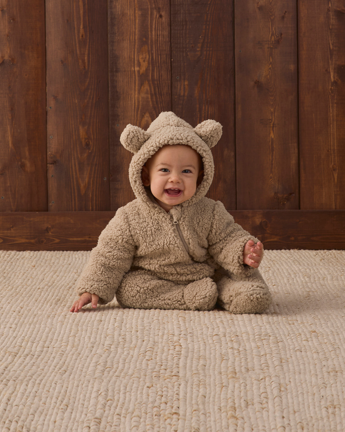 Bear Jumpsuit - Latte
