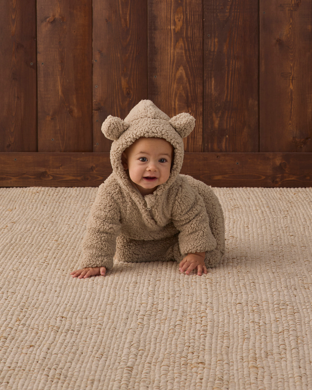 Bear Jumpsuit - Latte