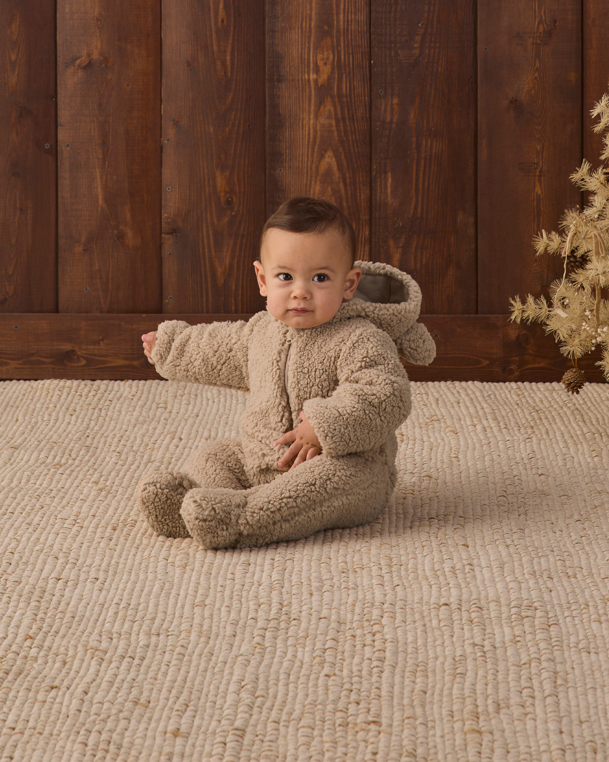 Bear Jumpsuit - Latte