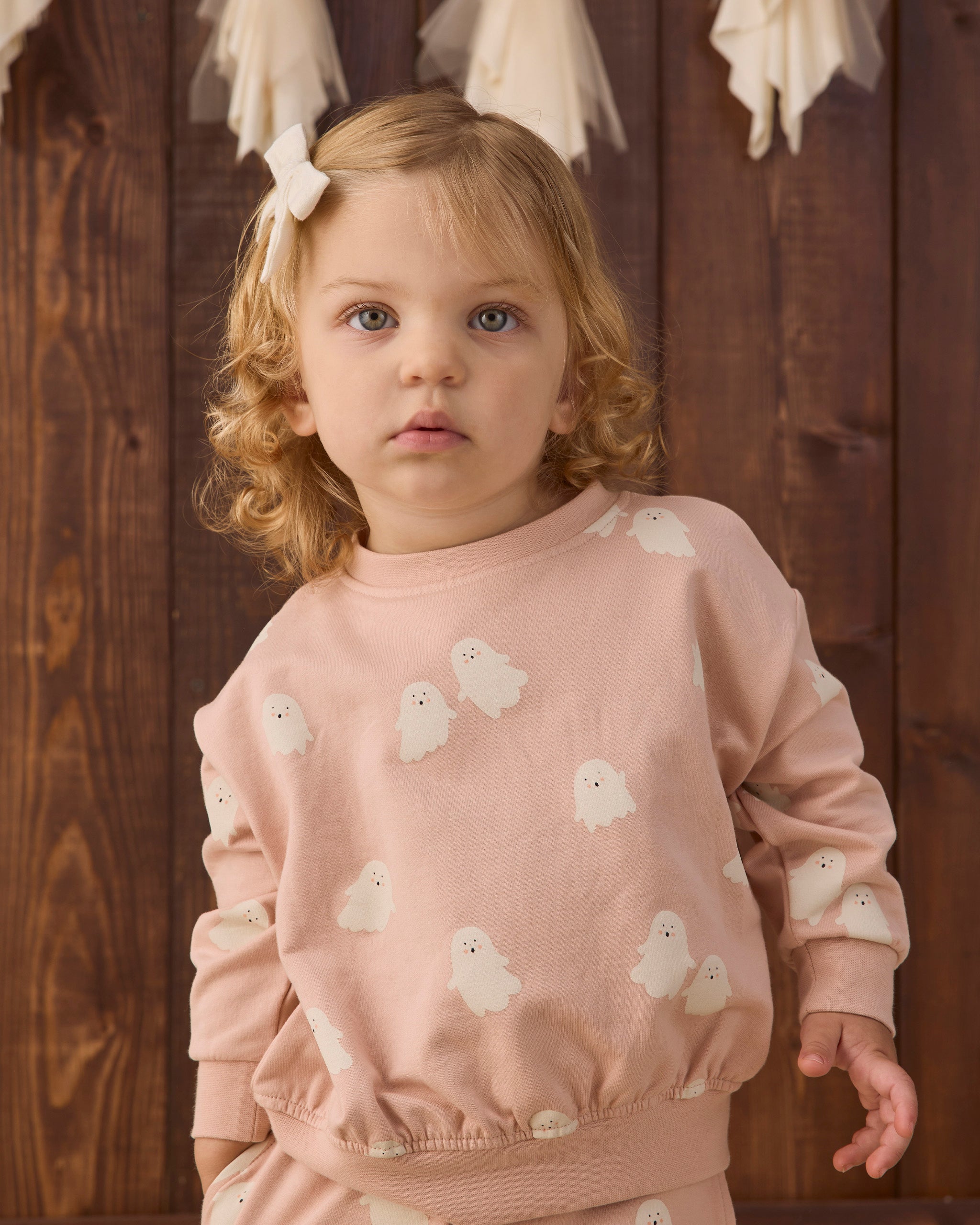 Relaxed Fleece Sweatshirt & Sweatpants Sweet Ghost - Blush