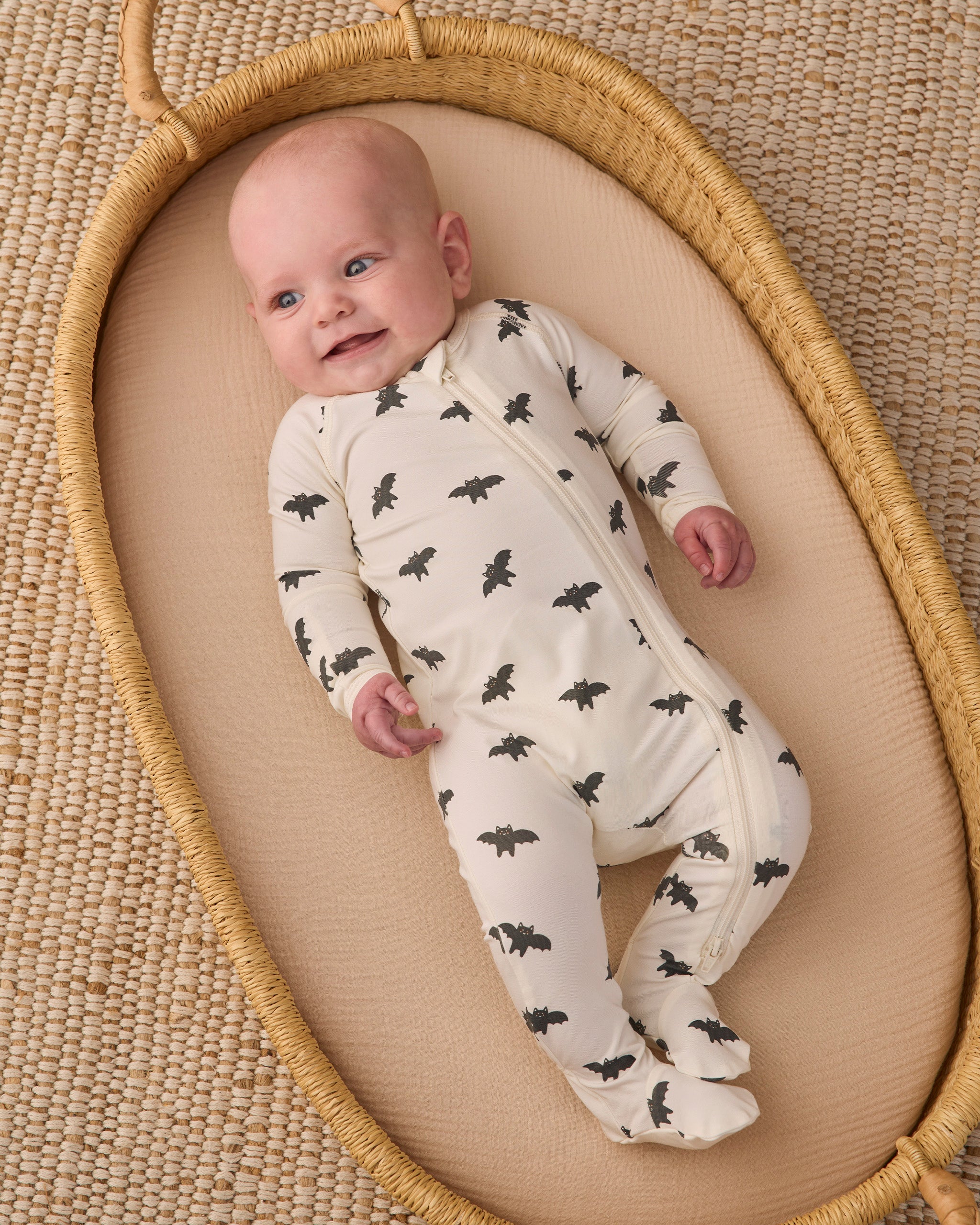 Bamboo Zip Footie Bats - Ivory