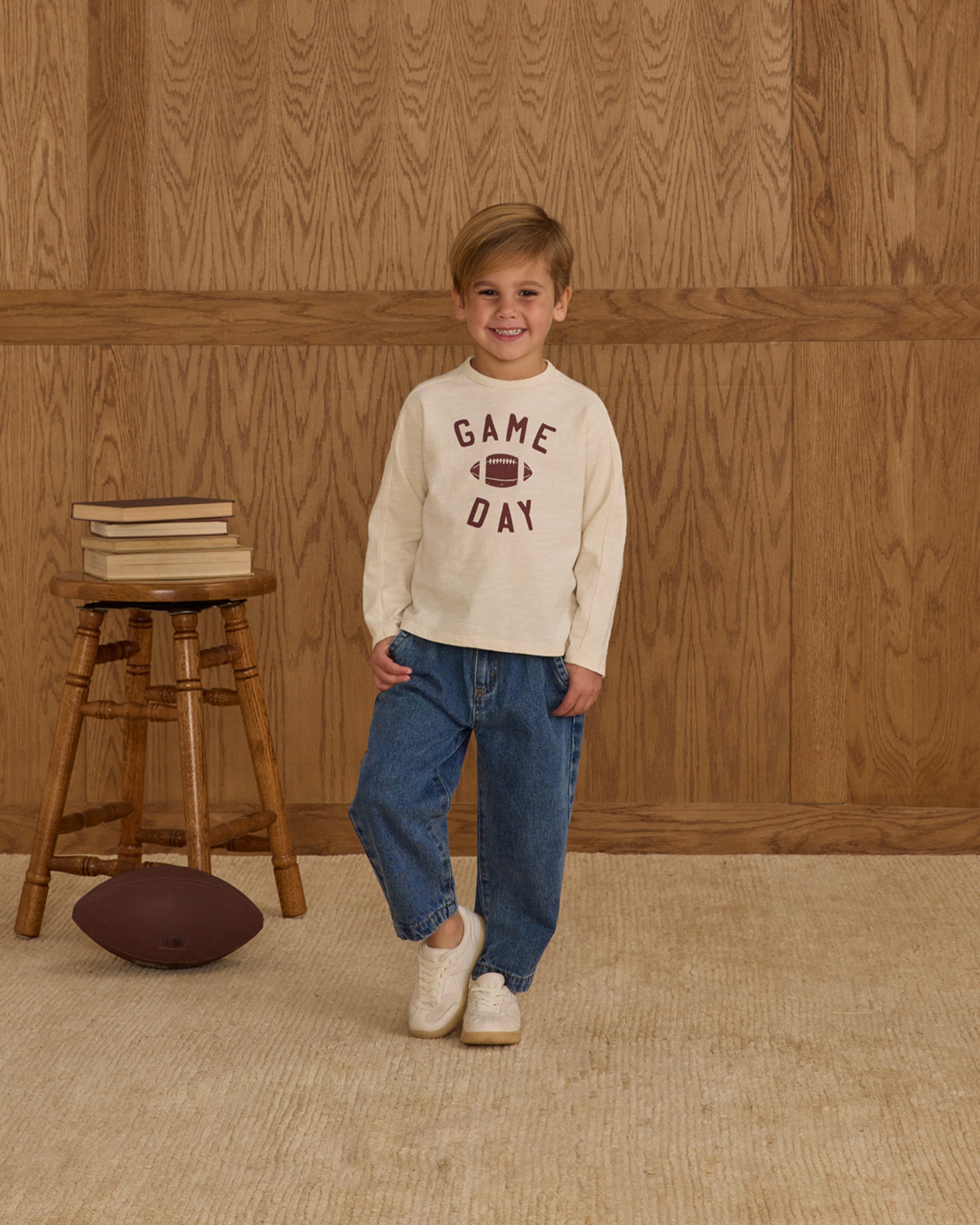 Long Sleeve Paneled Tee || Game Day