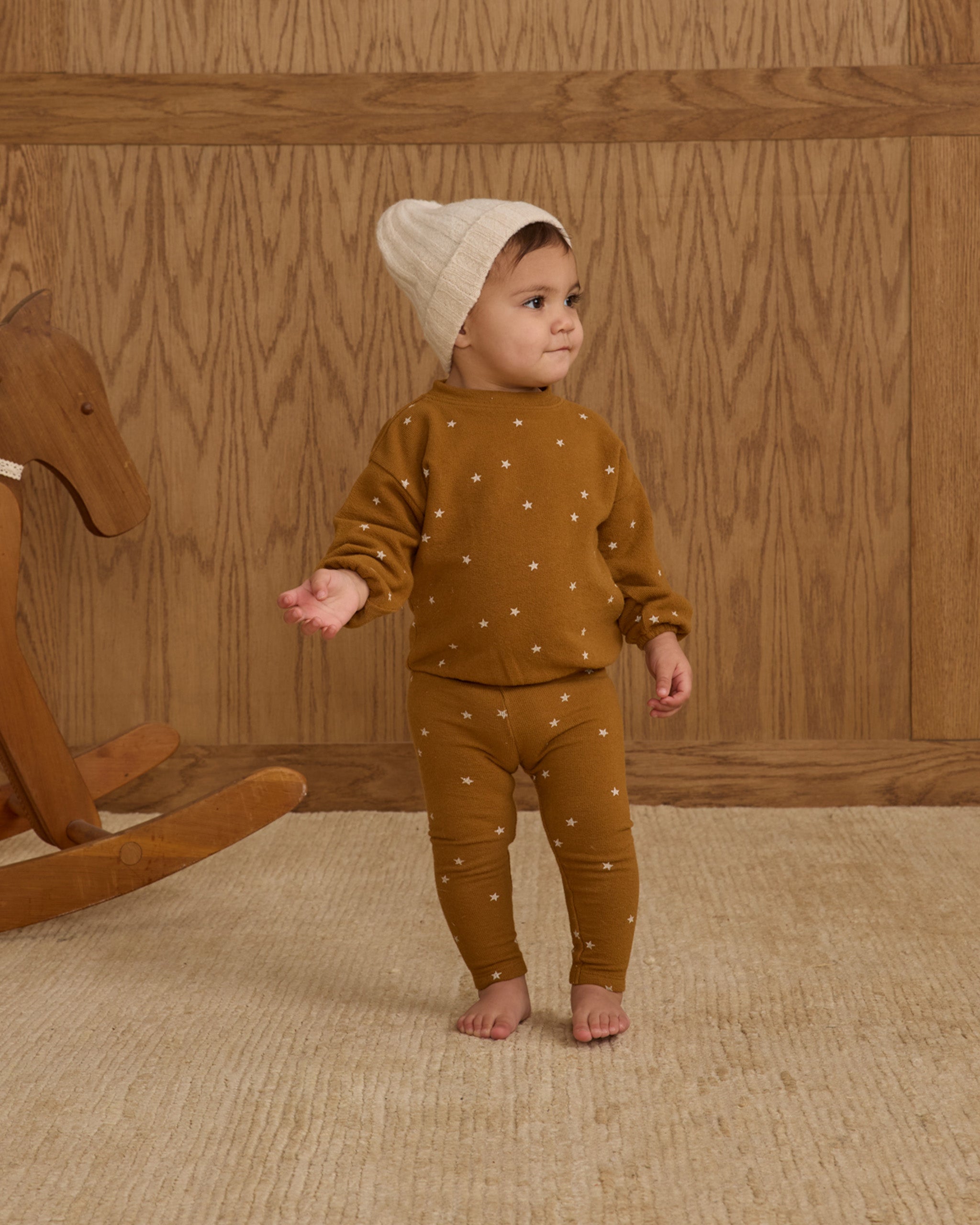 Spongey Knit Set || Golden Stars