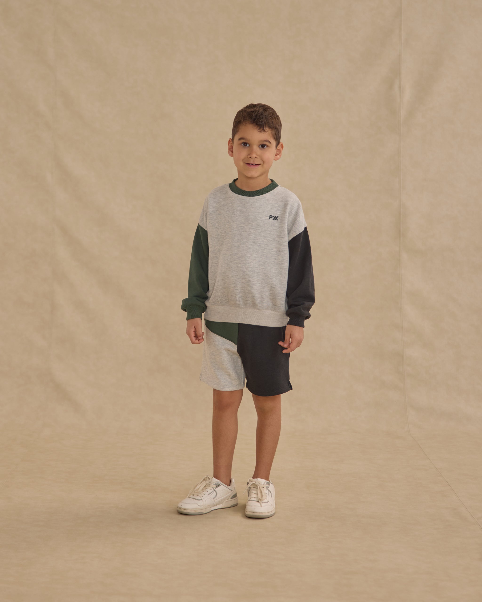 Boxing Short || Heathered Ash