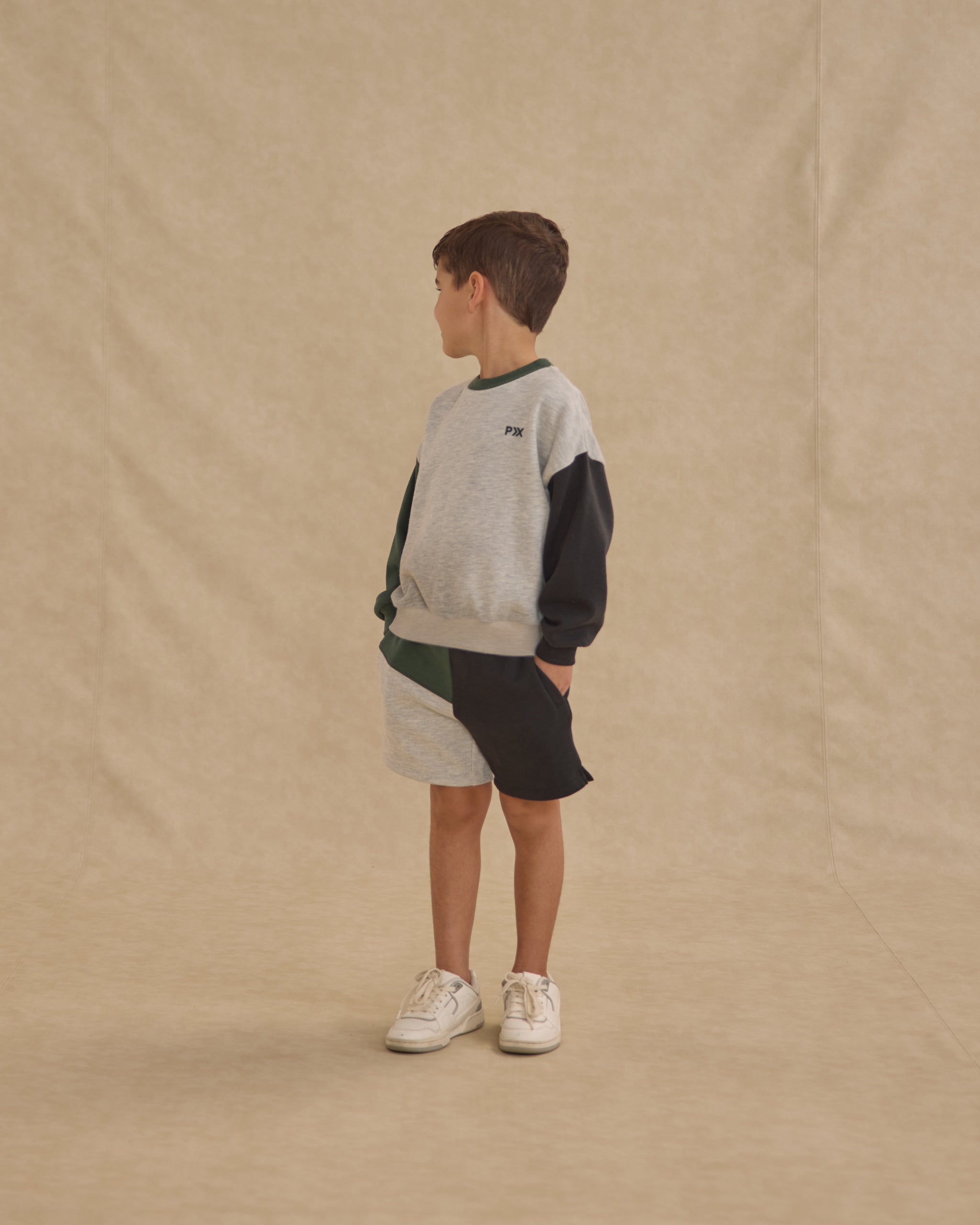 Boxing Short || Heathered Ash