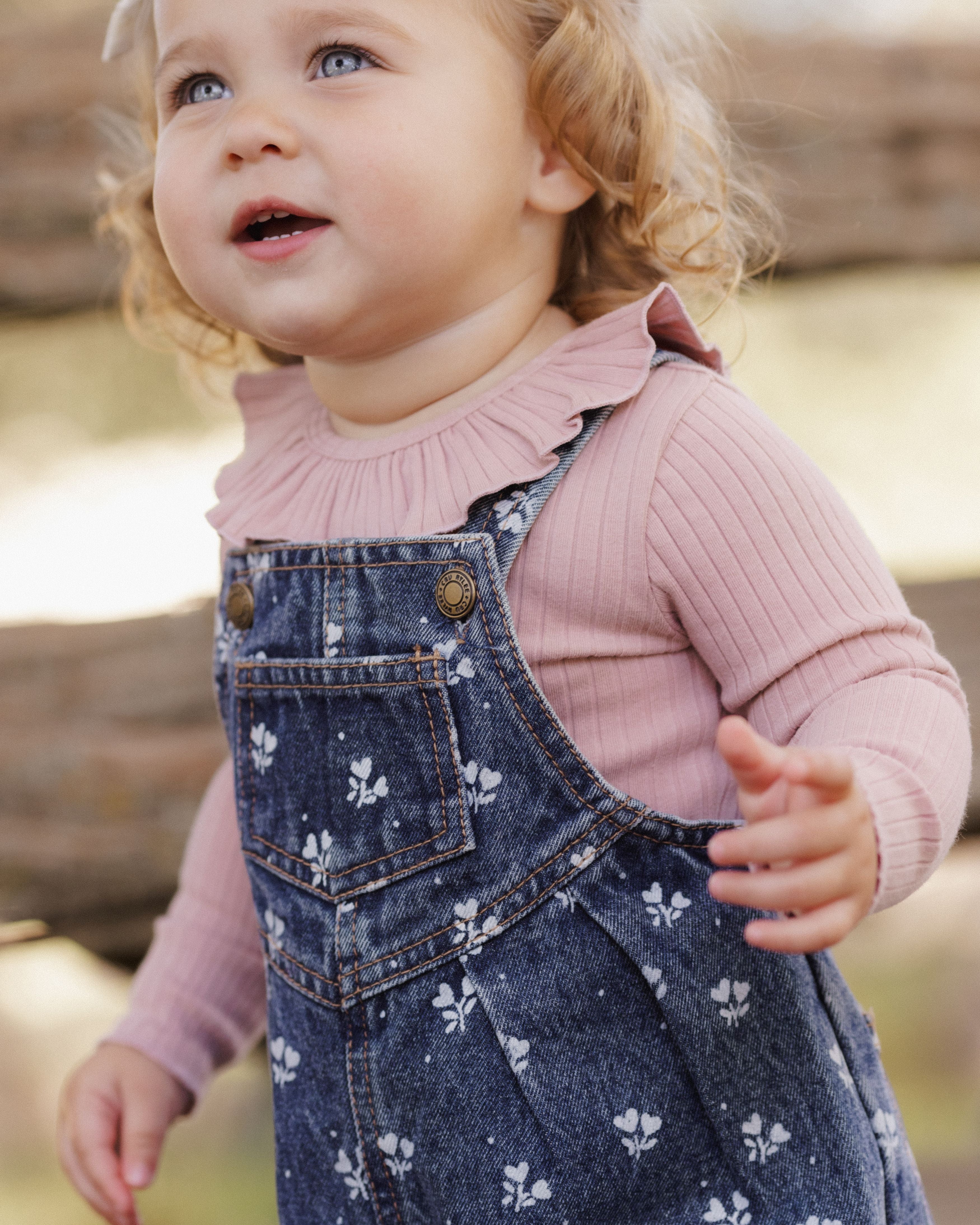 Vintage Overall Heart Ditsy - Indigo