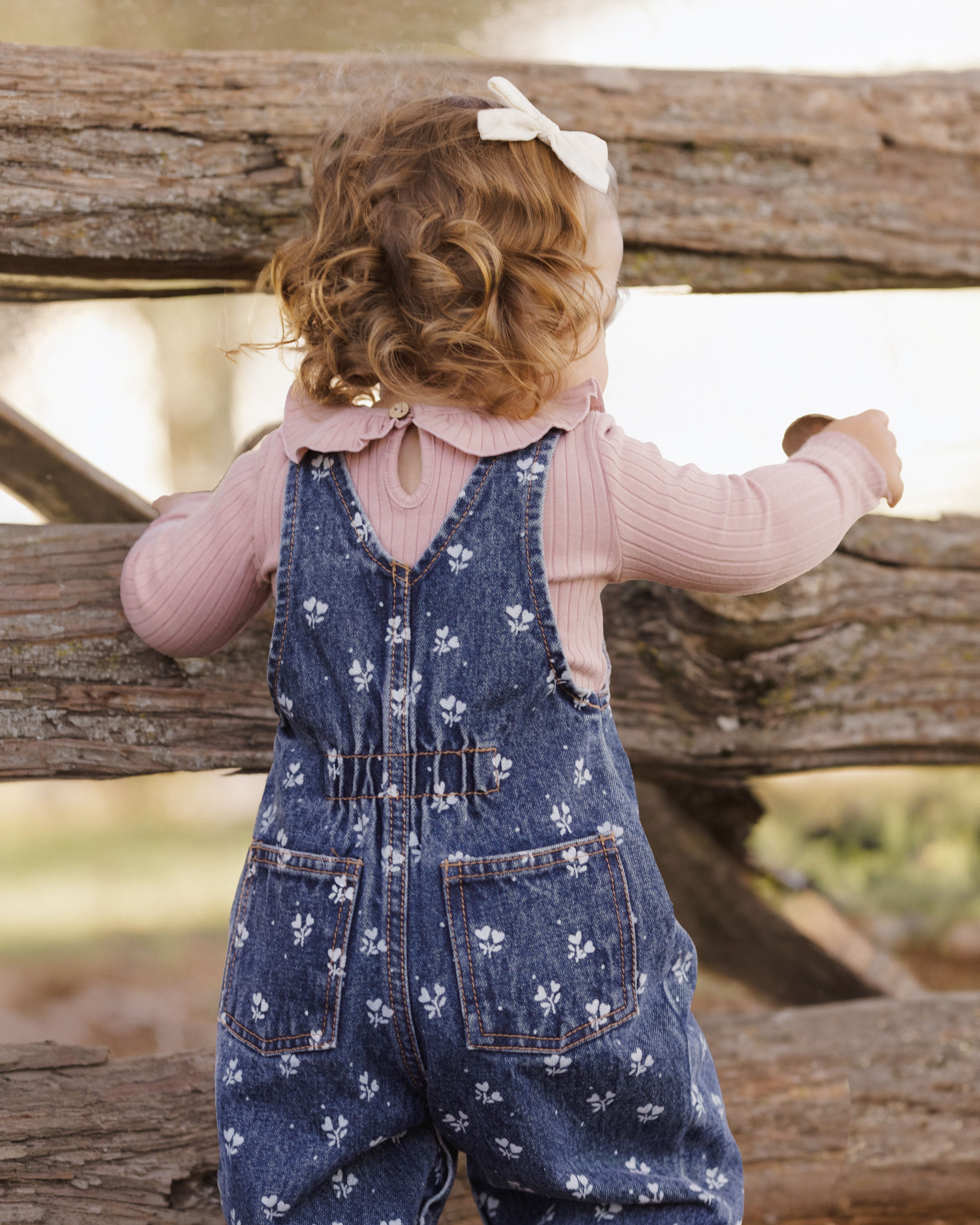 Vintage Overall Heart Ditsy - Indigo