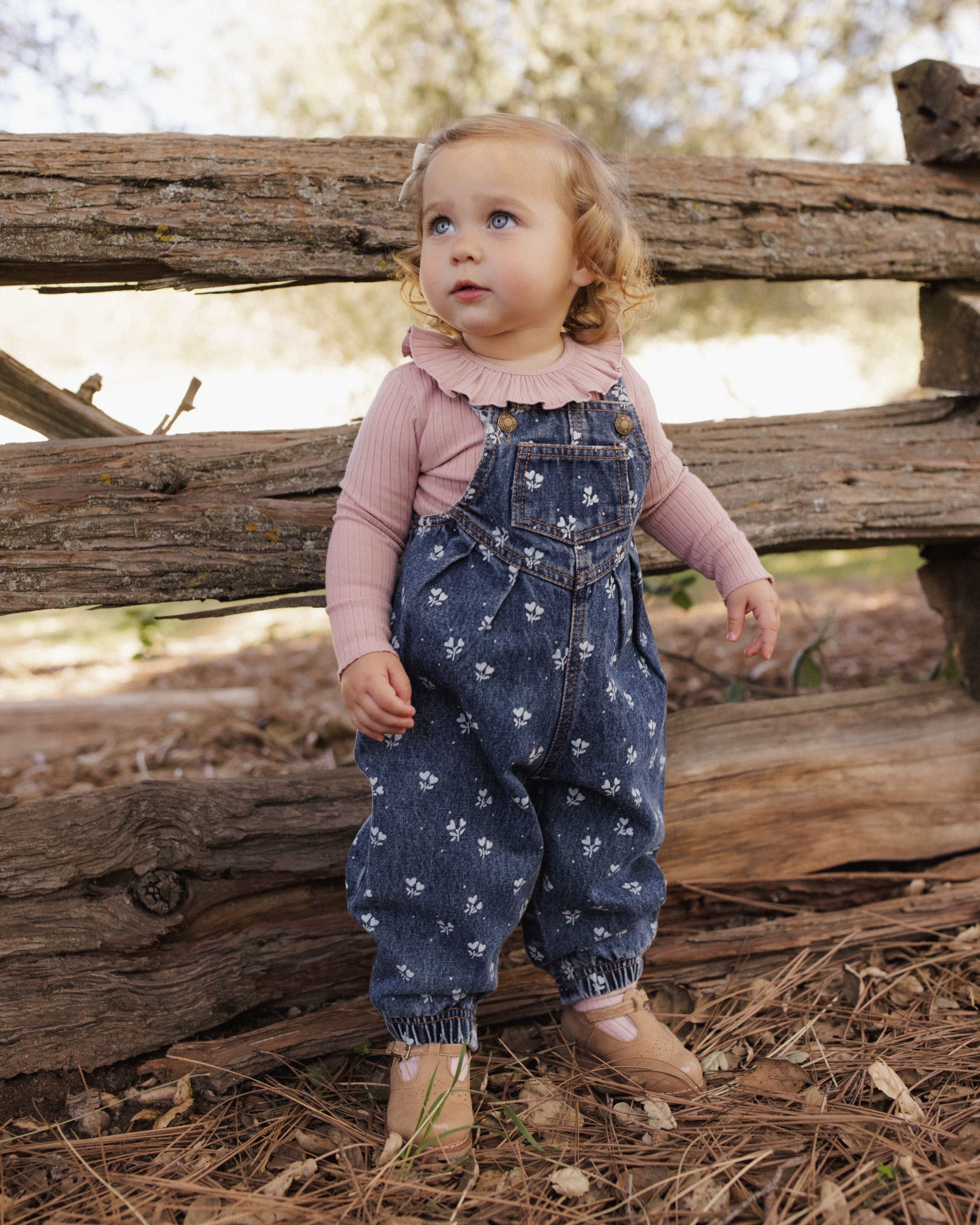 Vintage Overall Heart Ditsy - Indigo