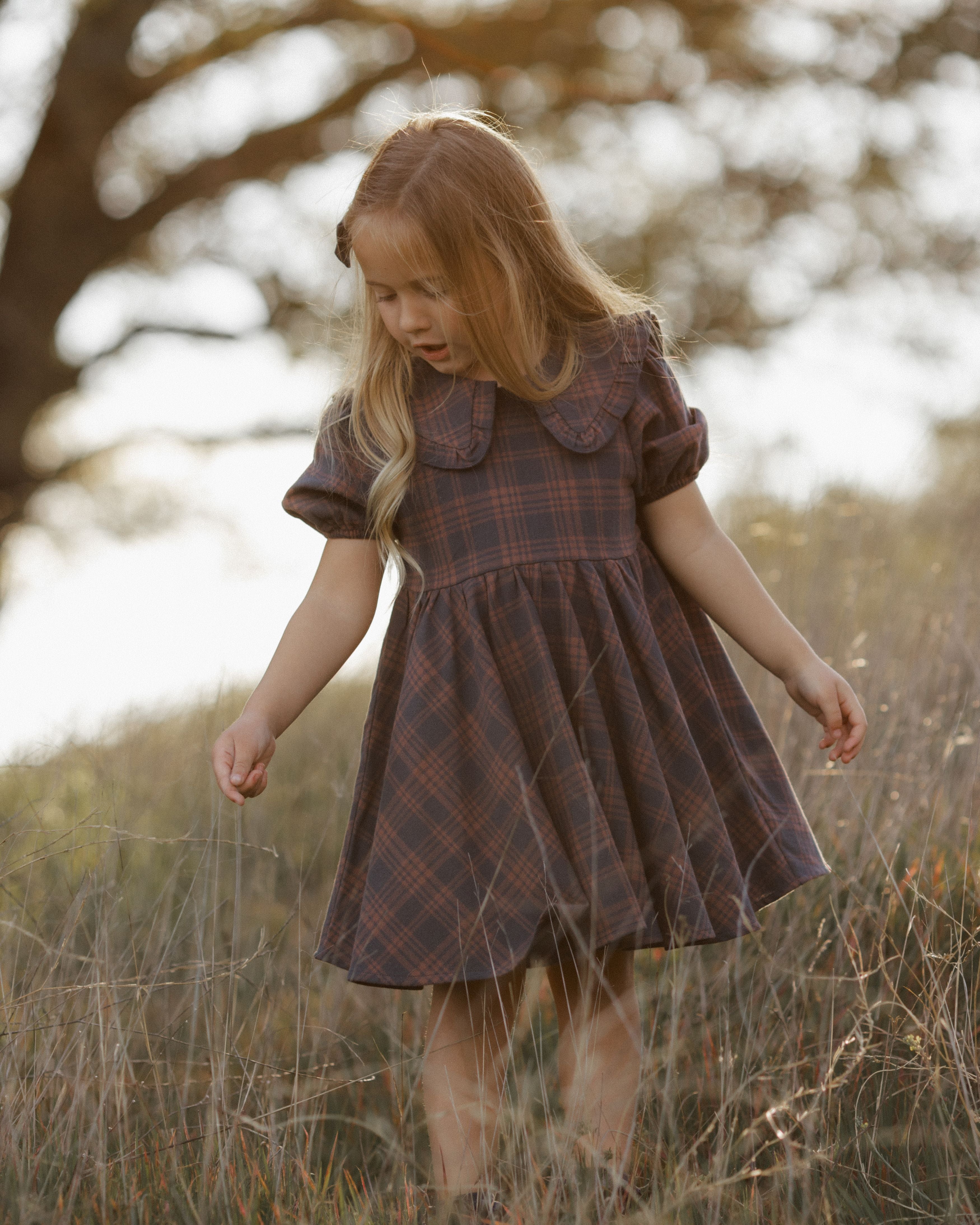 Camille Dress - Midnight Plaid
