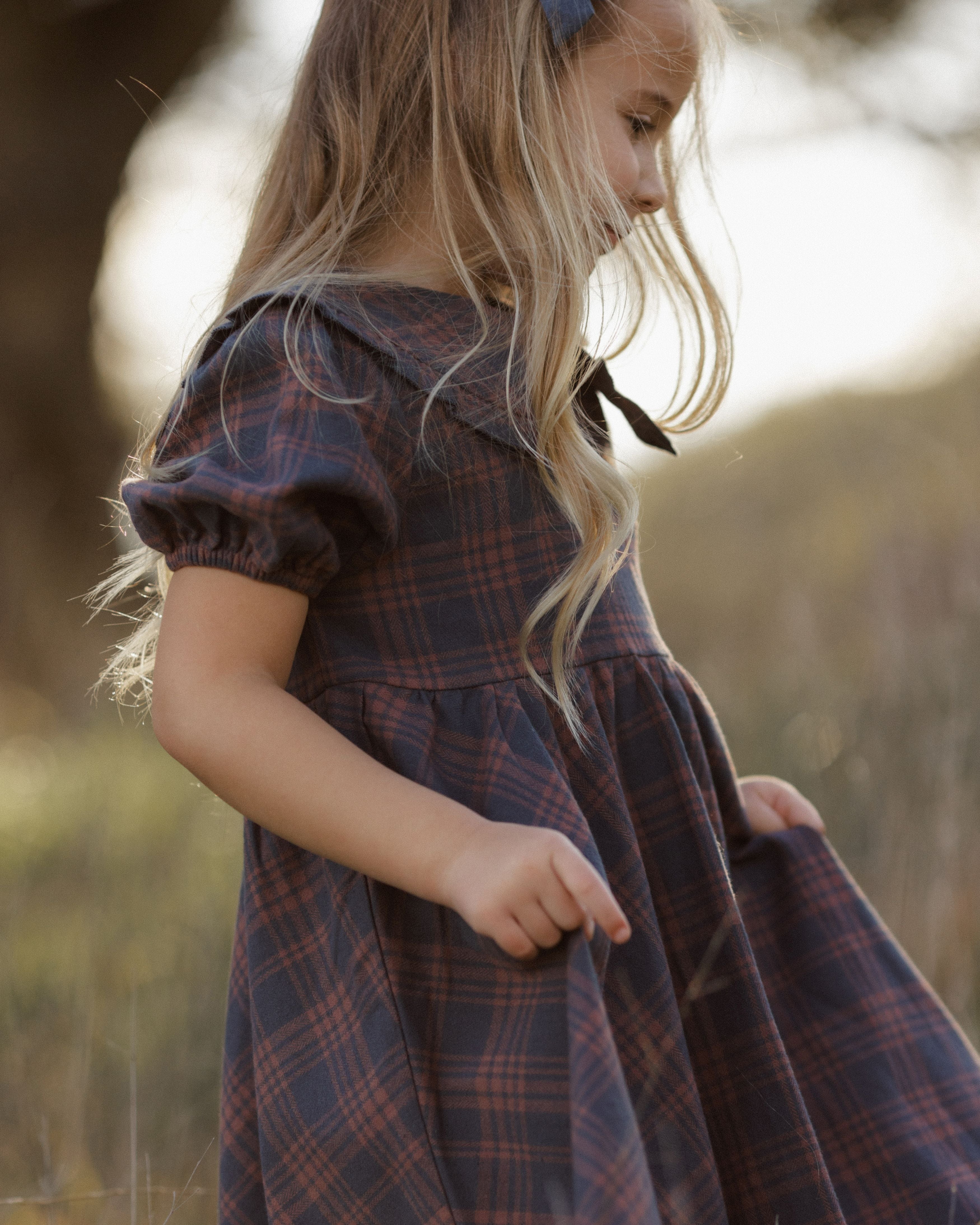 Camille Dress - Midnight Plaid