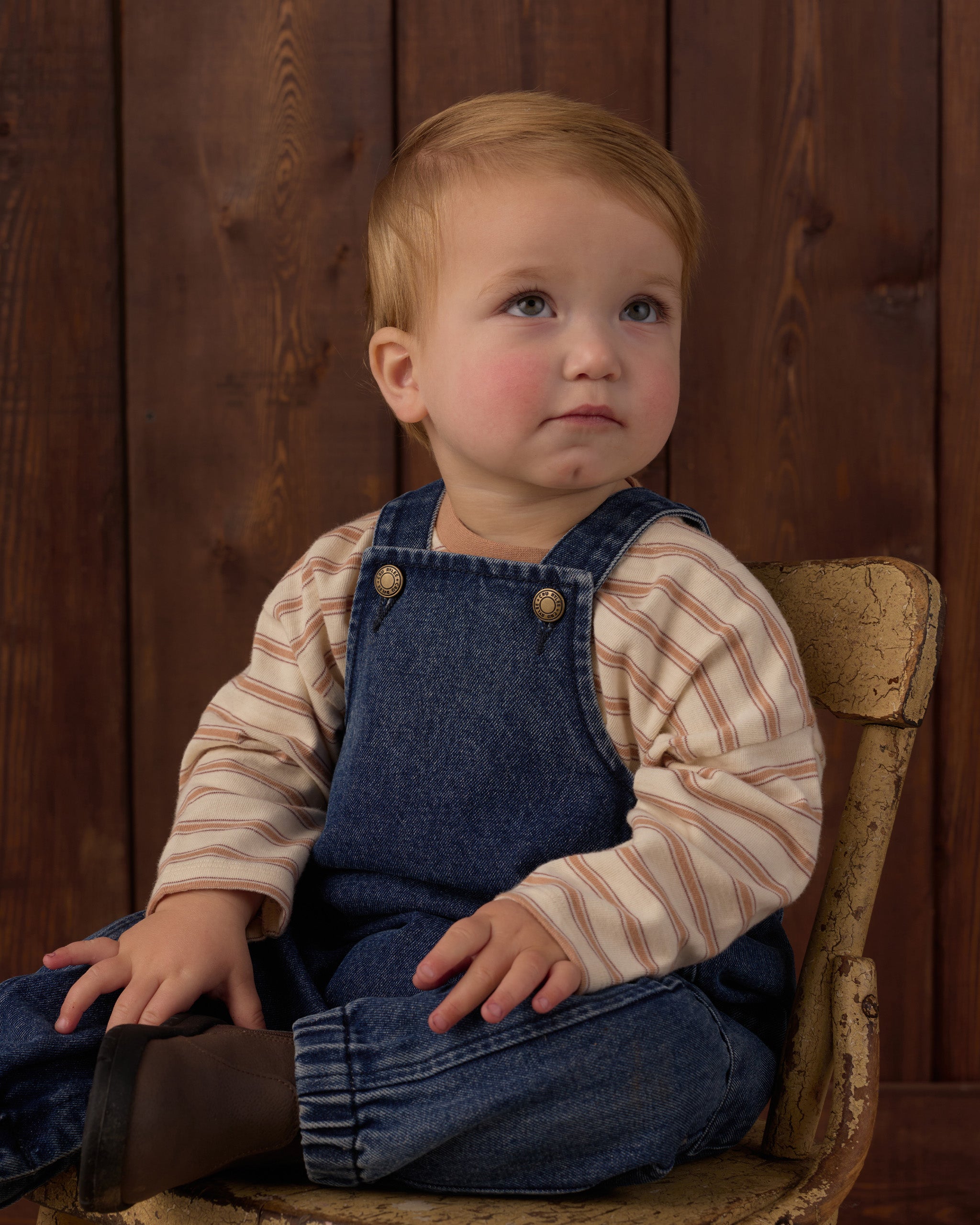 Camden Long Sleeve Tee - Fawn Stripe