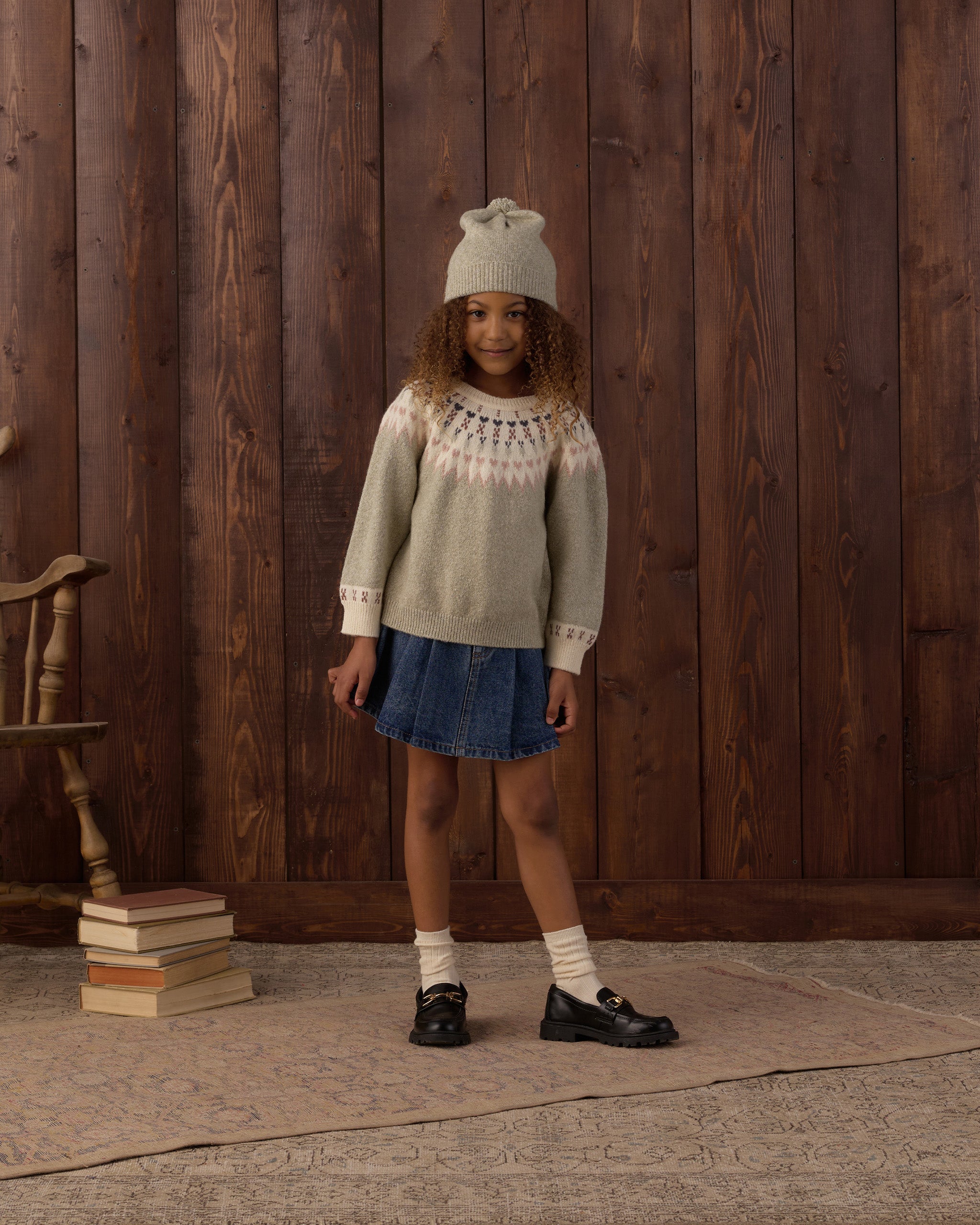 Fair Isle Sweater - Sage
