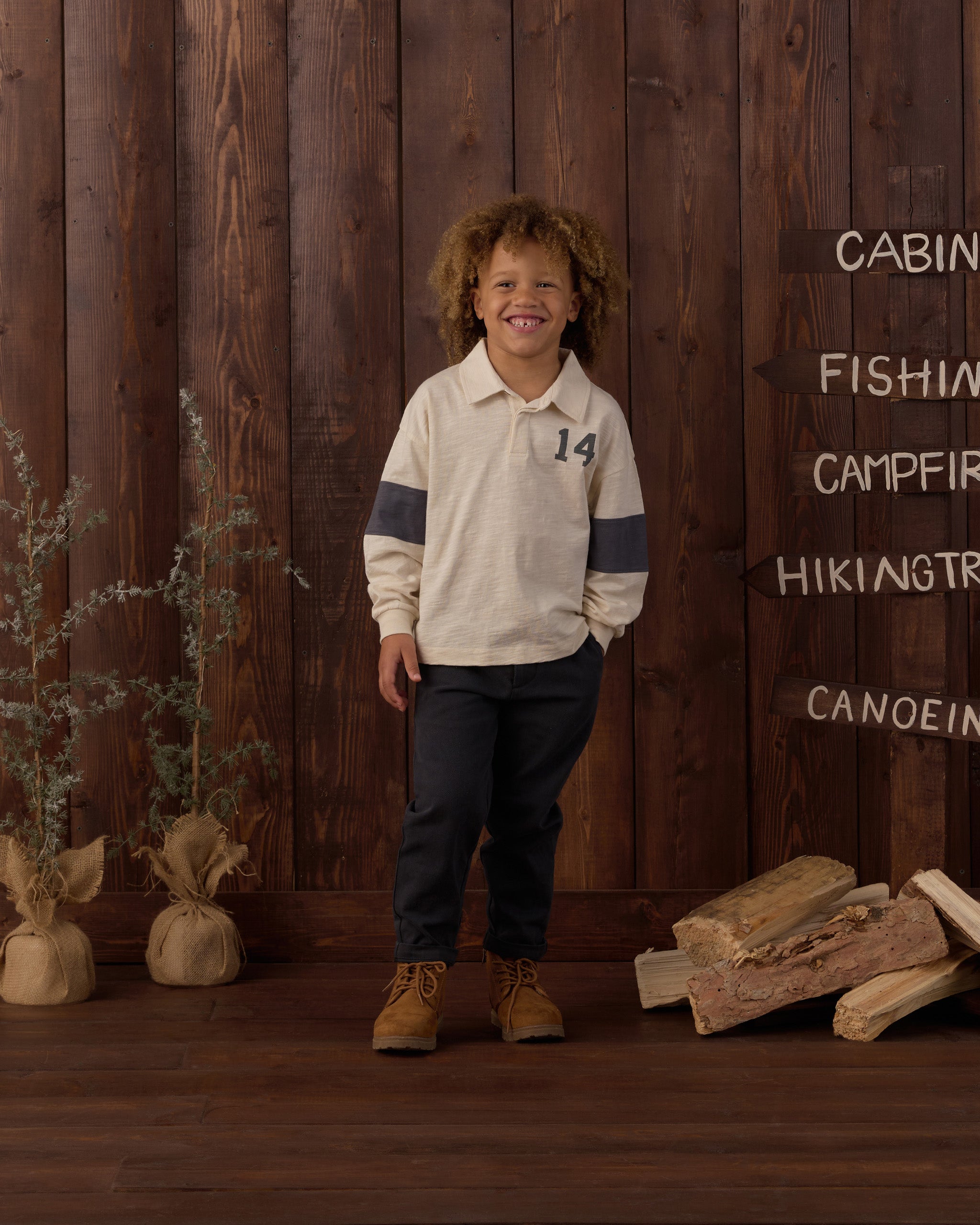 Rugby Polo Midnight - Natural