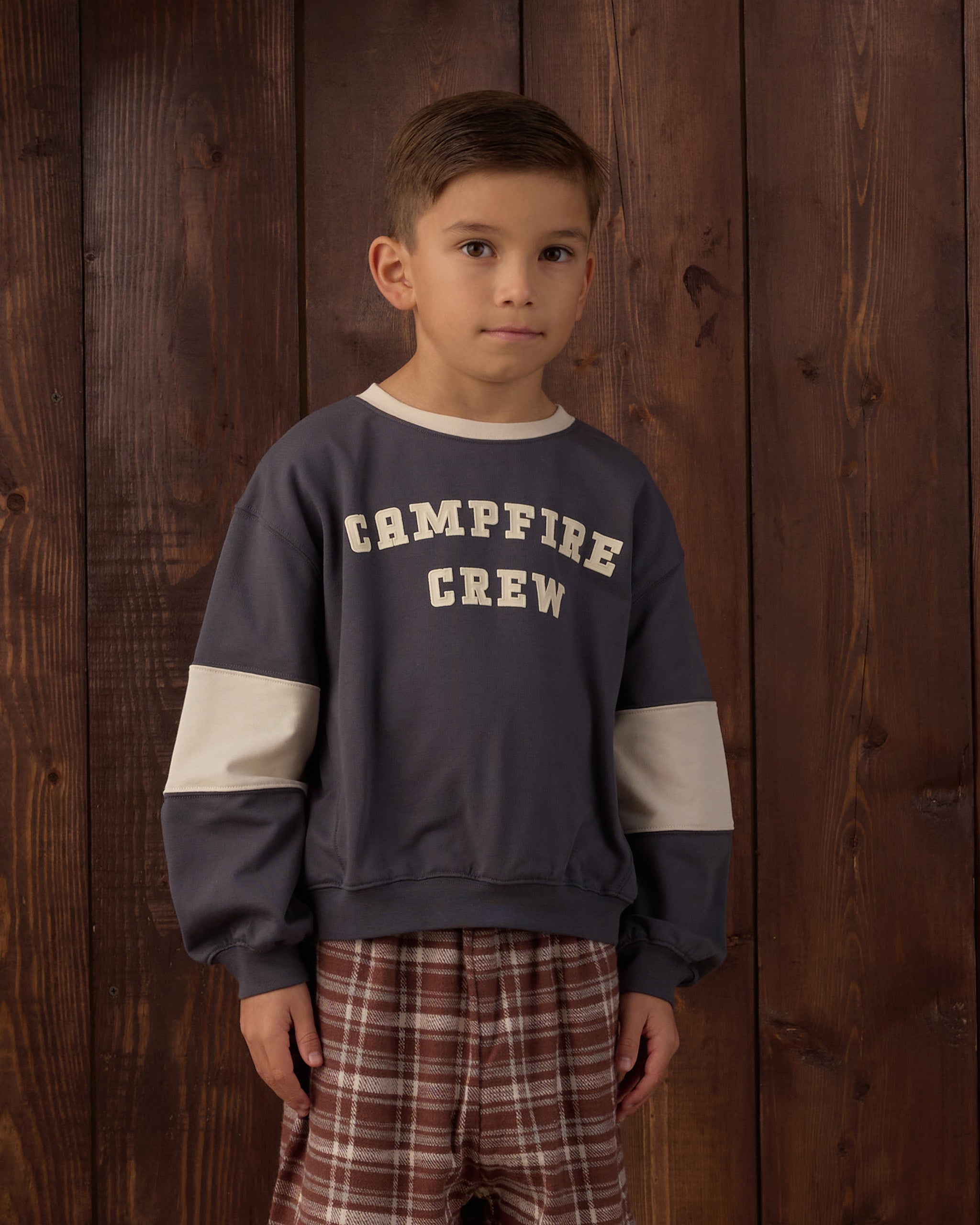 Oversized Sweatshirt Campfire Crew - Midnight